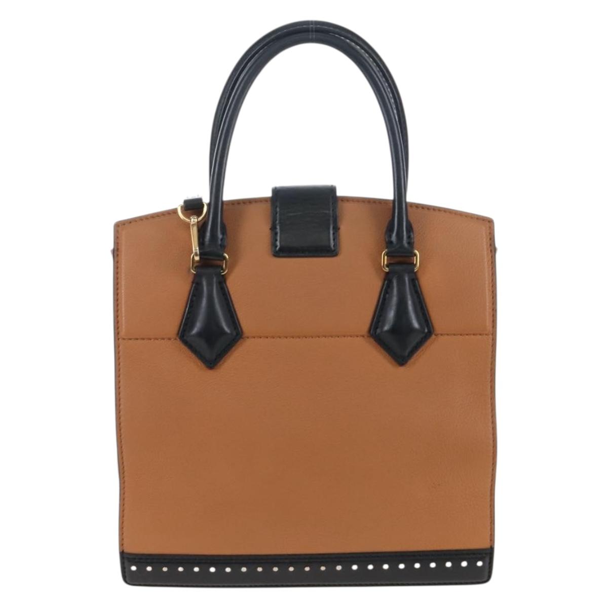 LOUIS VUITTON Cool Marly PM Hand Bag Leather Beige M51654 LV Auth 207821M