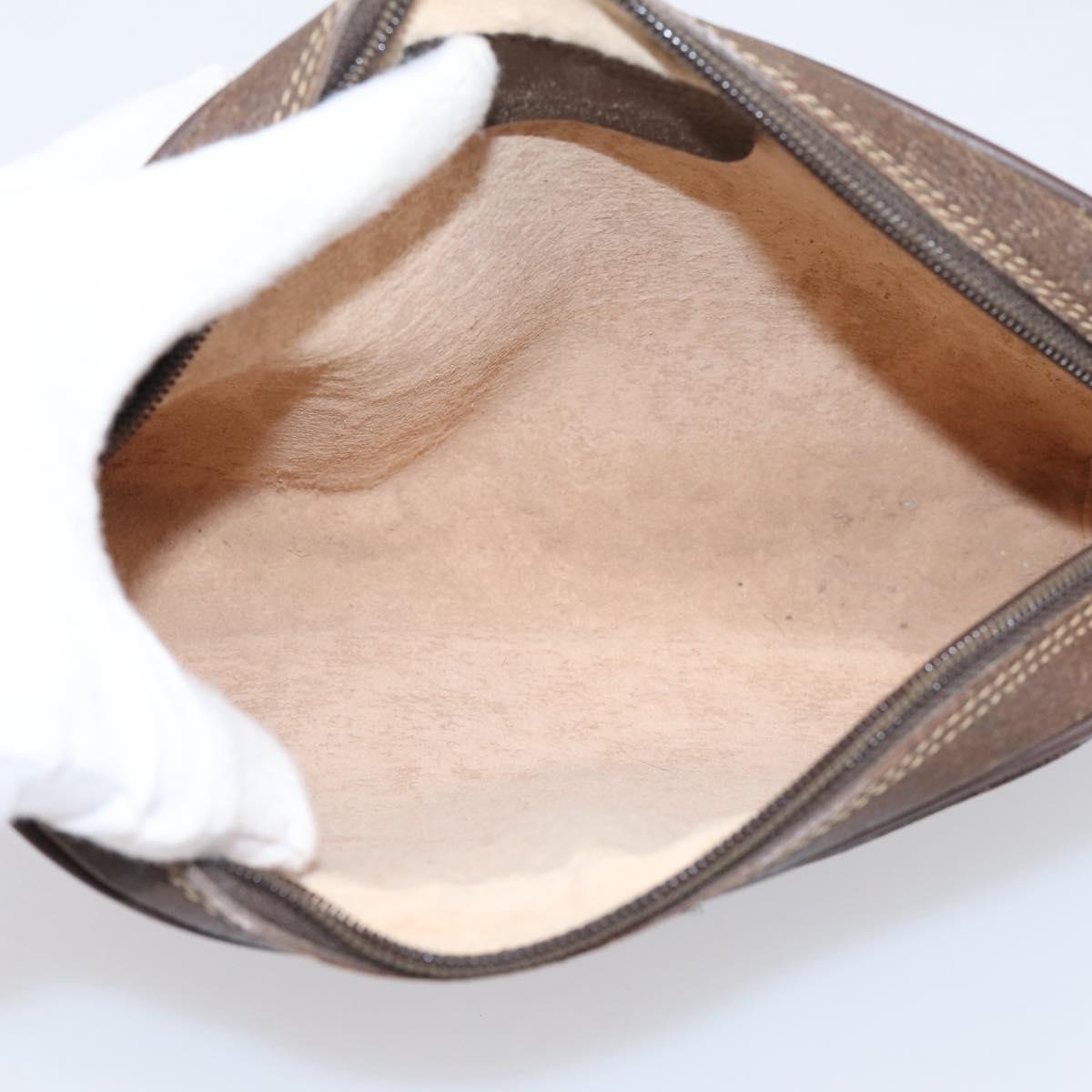 GUCCI GG Supreme Web Sherry Line Shoulder Bag PVC Beige 116 02 089 Auth 207832