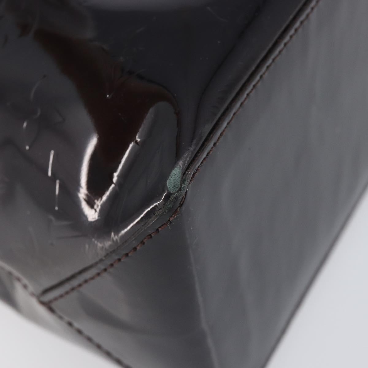 LOUIS VUITTON Monogram Vernis Wilshire PM Hand Bag Amarante M93641 Auth 207848A