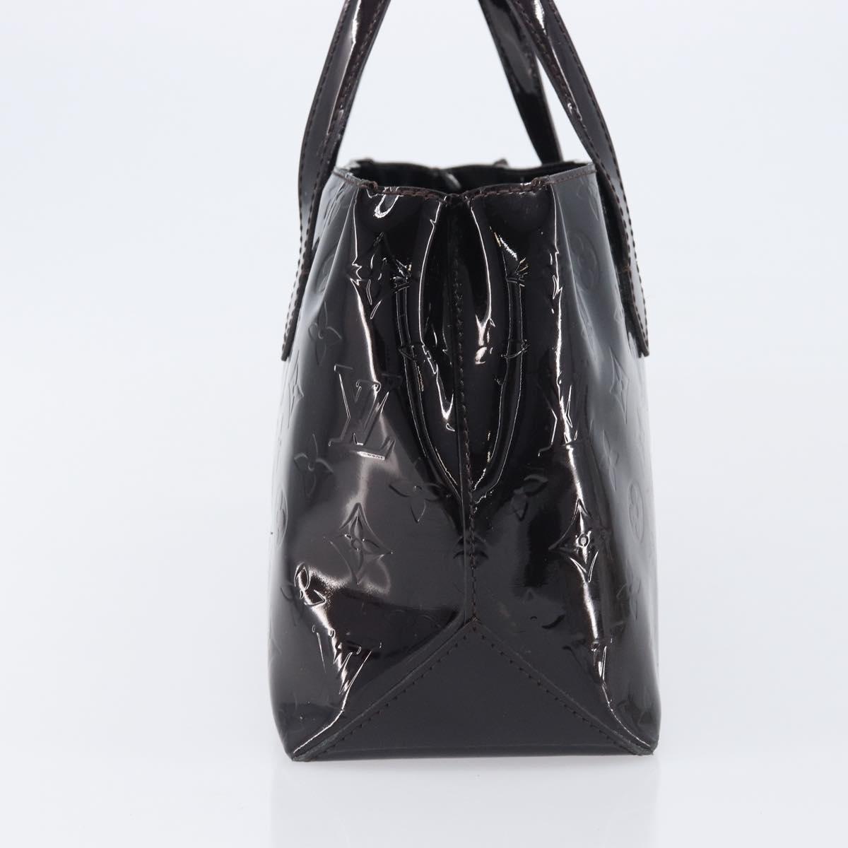 LOUIS VUITTON Monogram Vernis Wilshire PM Hand Bag Amarante M93641 Auth 207848A