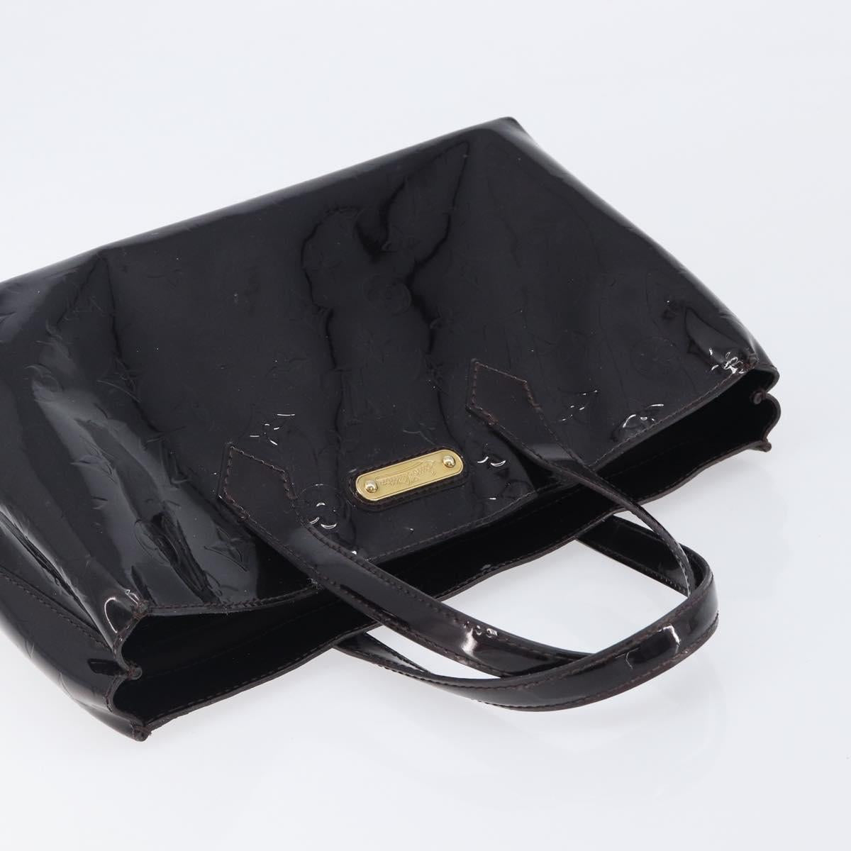 LOUIS VUITTON Monogram Vernis Wilshire PM Hand Bag Amarante M93641 Auth 207848A