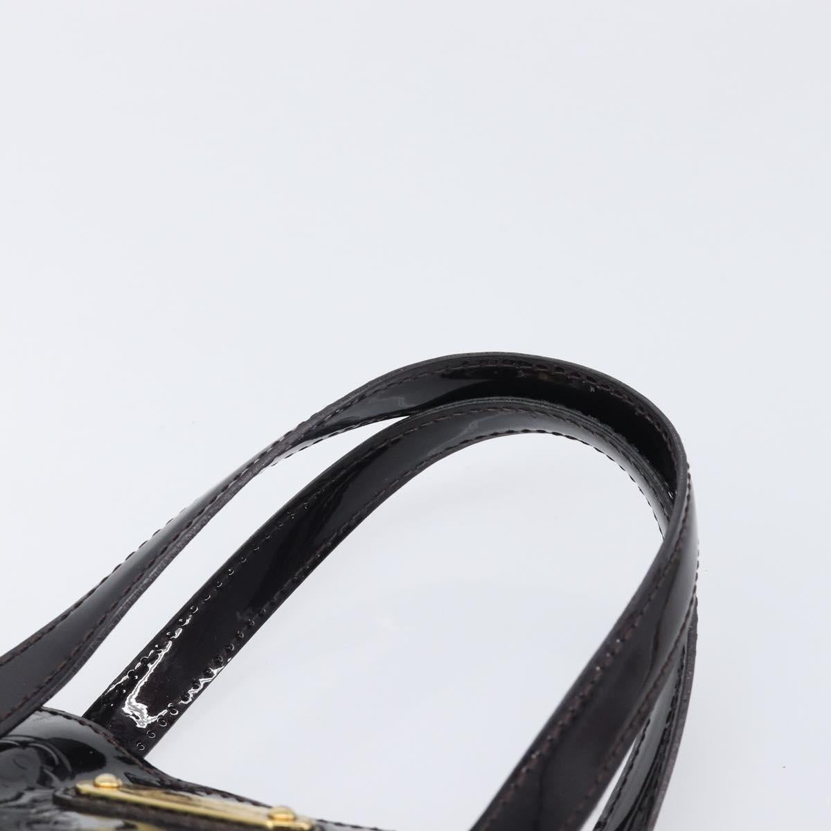 LOUIS VUITTON Monogram Vernis Wilshire PM Hand Bag Amarante M93641 Auth 207848A