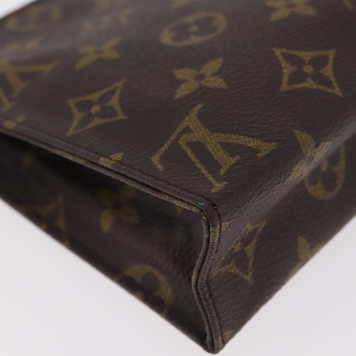 LOUIS VUITTON Monogram Poche Toilette 19 Pouch M47544 LV Auth 207850A
