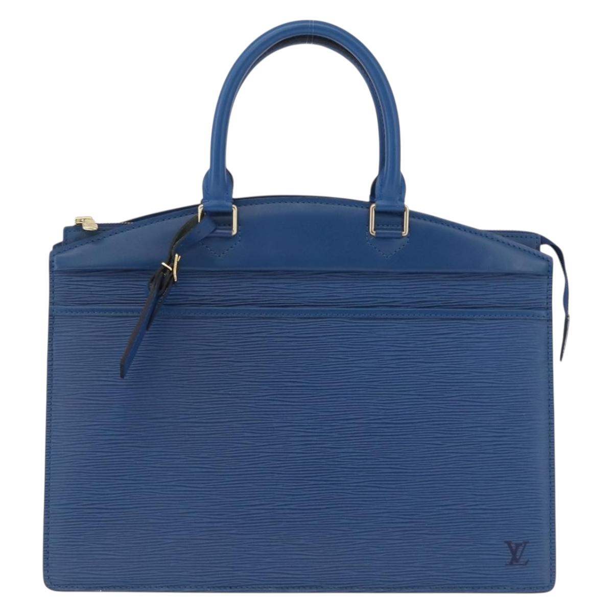 LOUIS VUITTON Epi Riviera Hand Bag Blue M48185 LV Auth 207859
