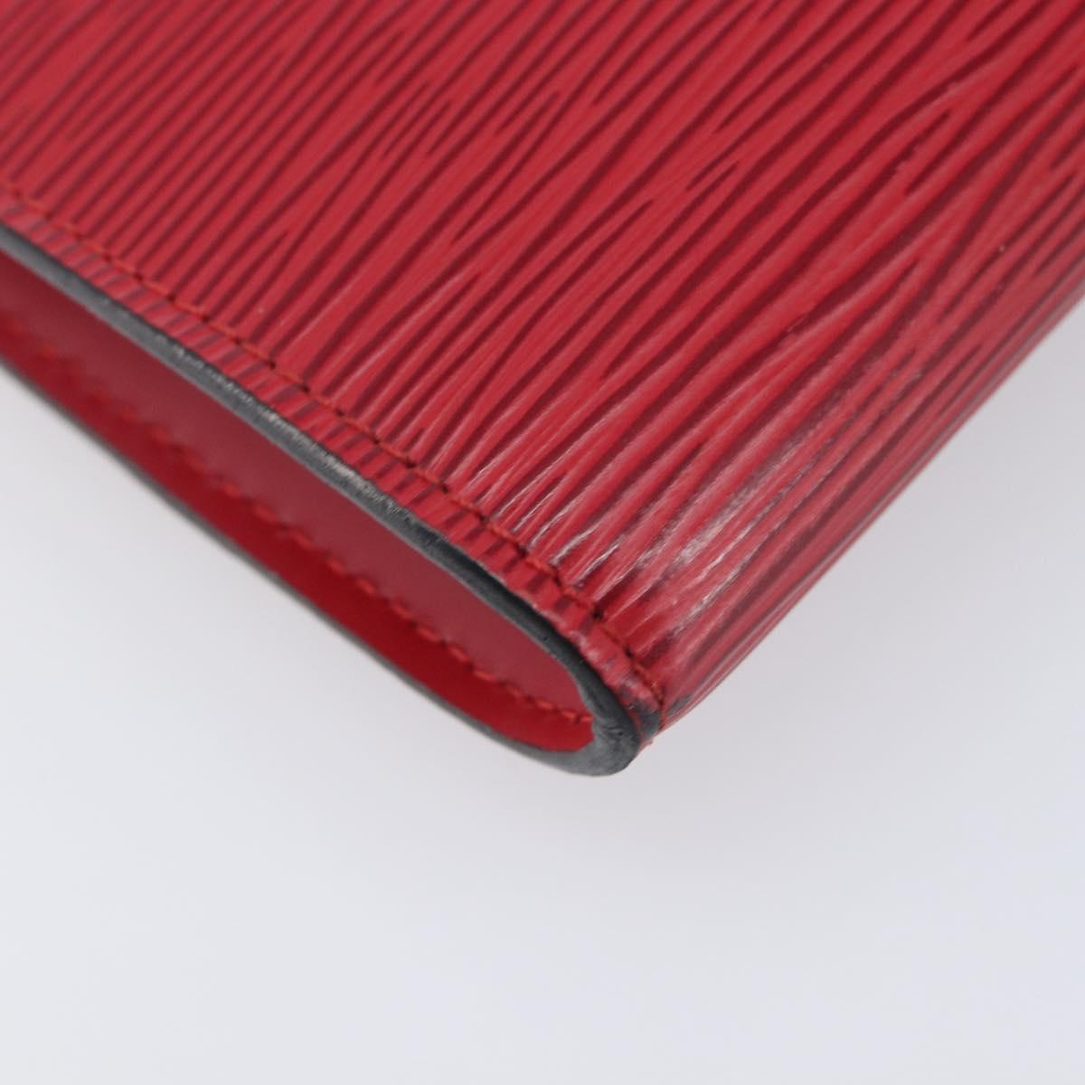 LOUIS VUITTON Epi Pochette Accessoires Accessory Pouch Red M52987 Auth 207877A