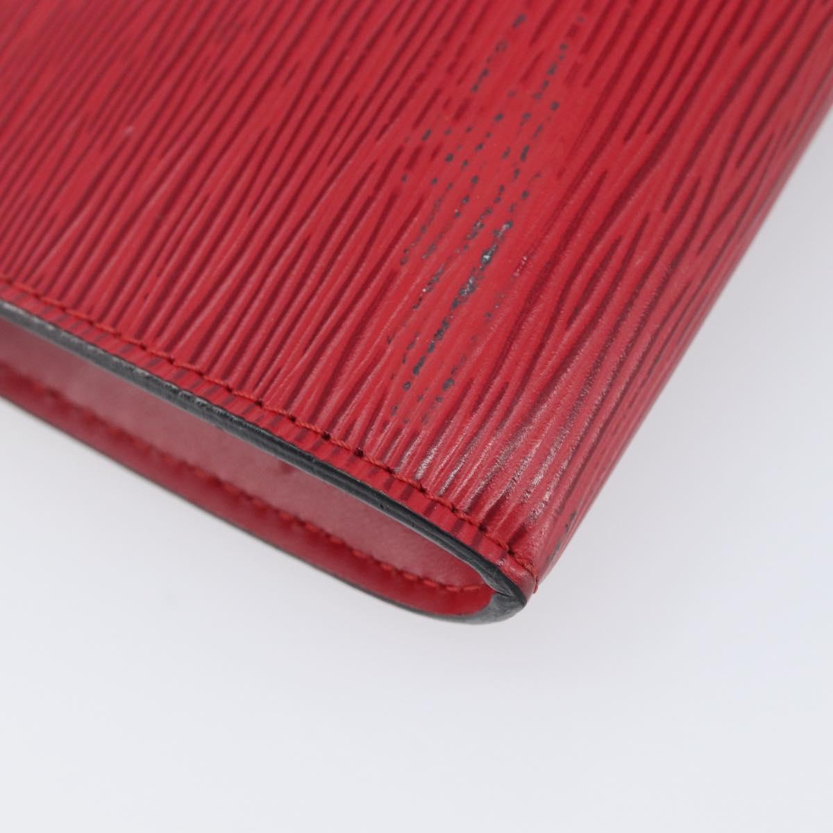 LOUIS VUITTON Epi Pochette Accessoires Accessory Pouch Red M52987 Auth 207877A
