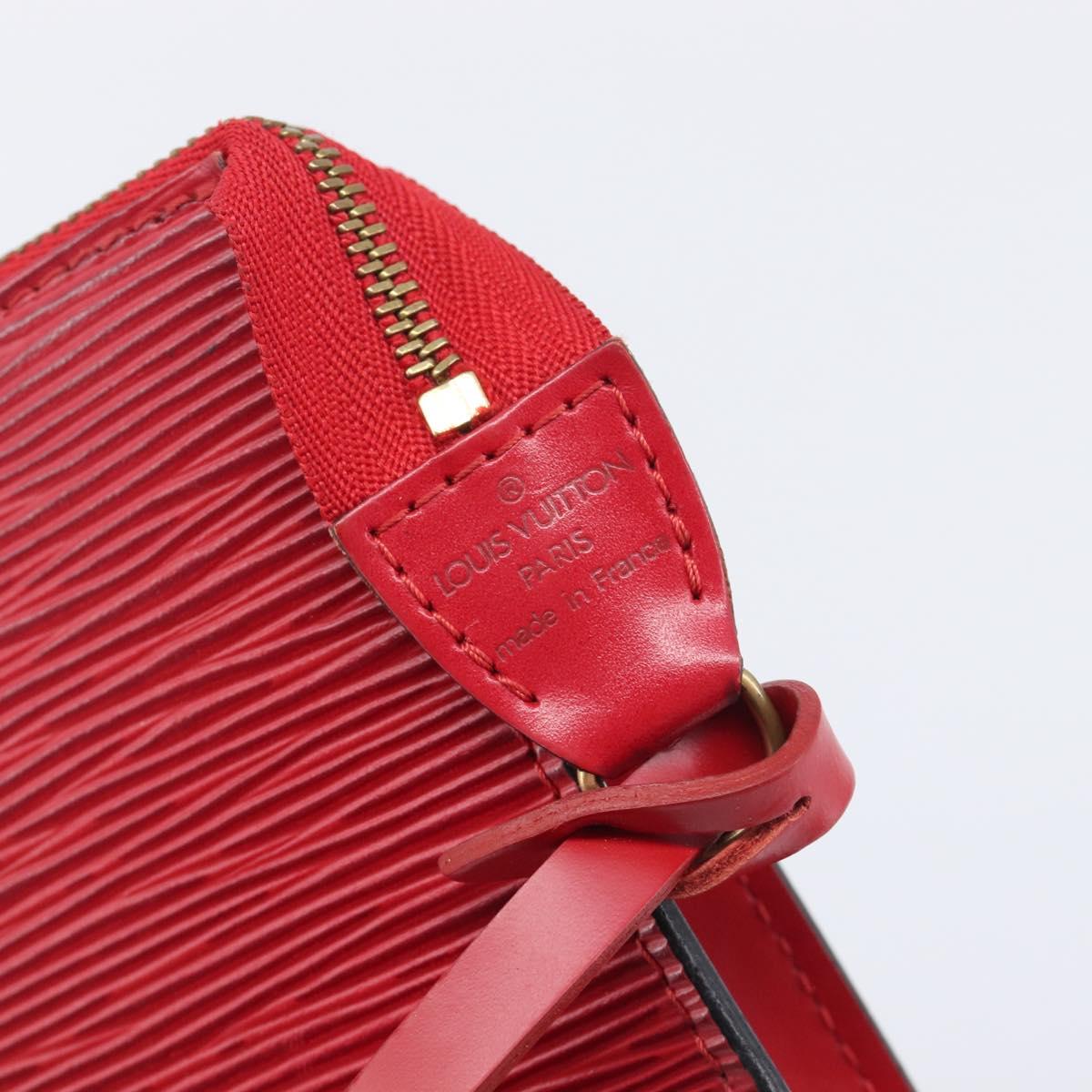 LOUIS VUITTON Epi Pochette Accessoires Accessory Pouch Red M52987 Auth 207877A