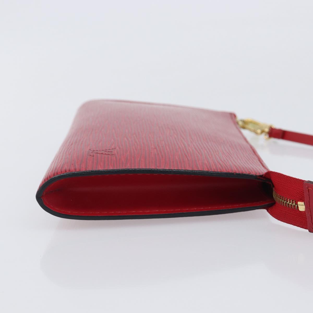 LOUIS VUITTON Epi Pochette Accessoires Accessory Pouch Red M52987 Auth 207877A