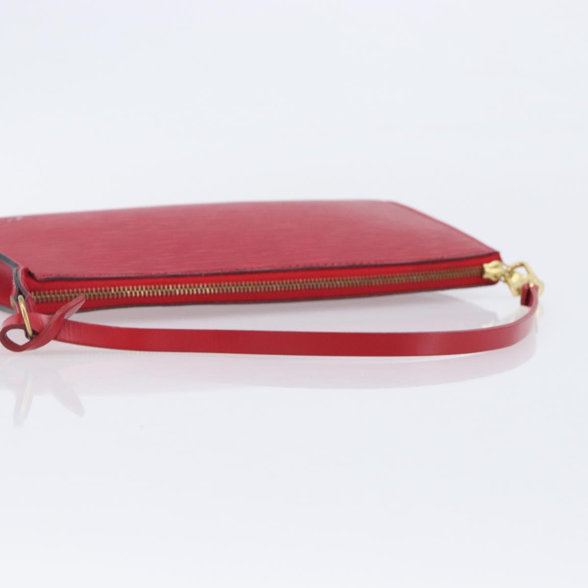 LOUIS VUITTON Epi Pochette Accessoires Accessory Pouch Red M52987 Auth 207877A