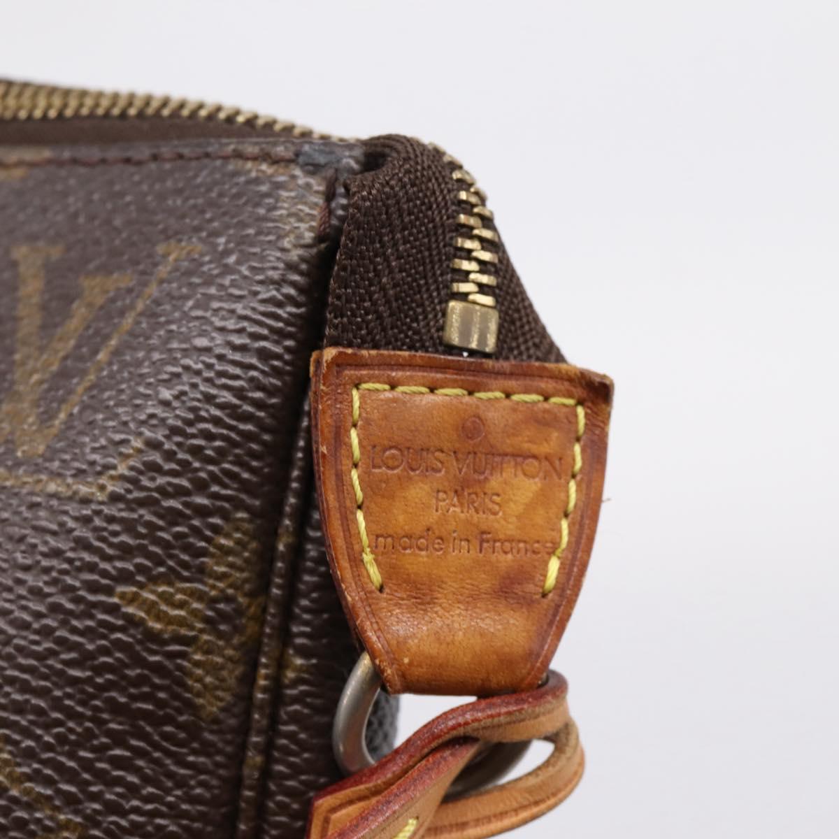 LOUIS VUITTON Monogram Pochette Accessoires Pouch M51980 LV Auth 207881A