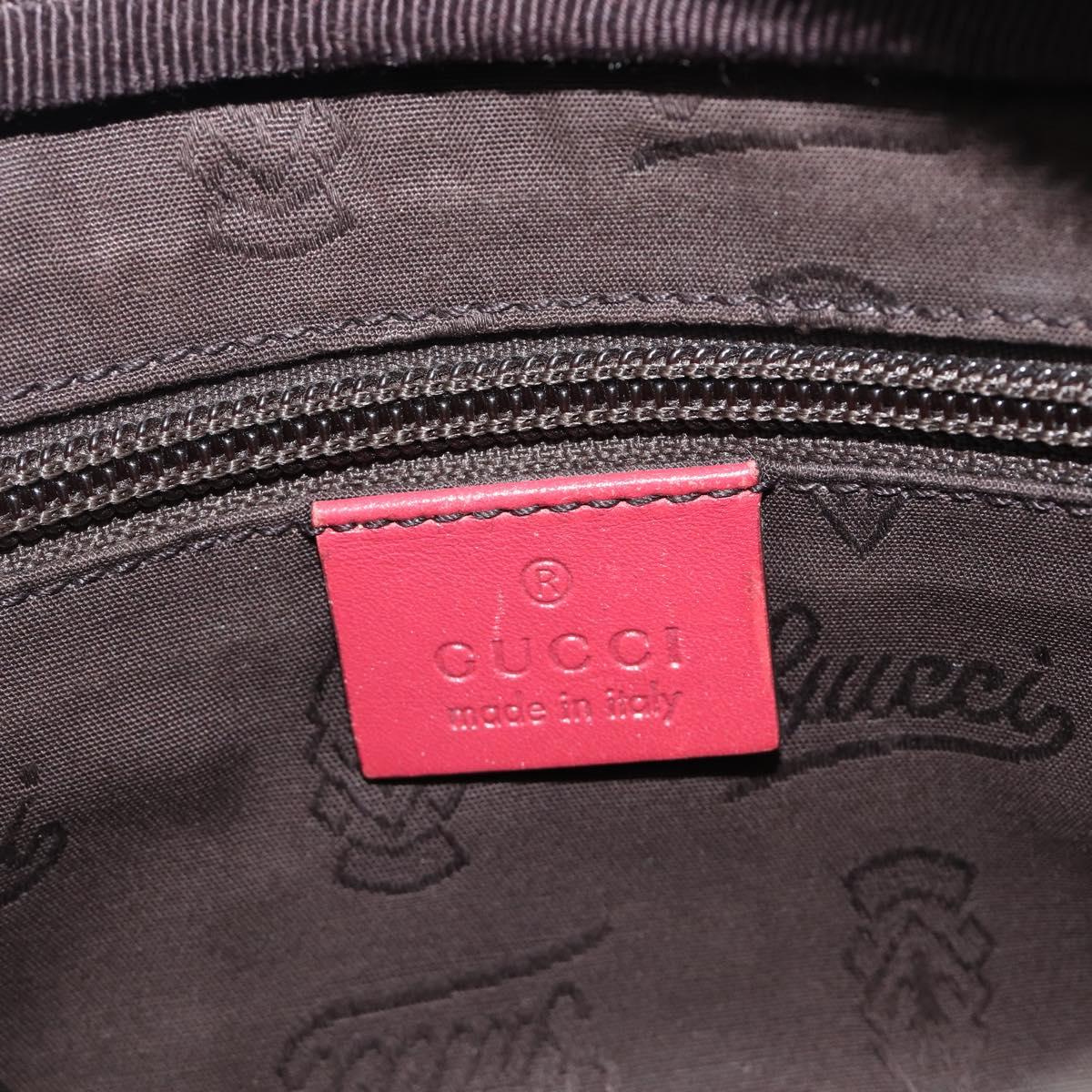 GUCCI GG Crystal Shoulder Bag PVC Red Silver 201447 Auth 207882A