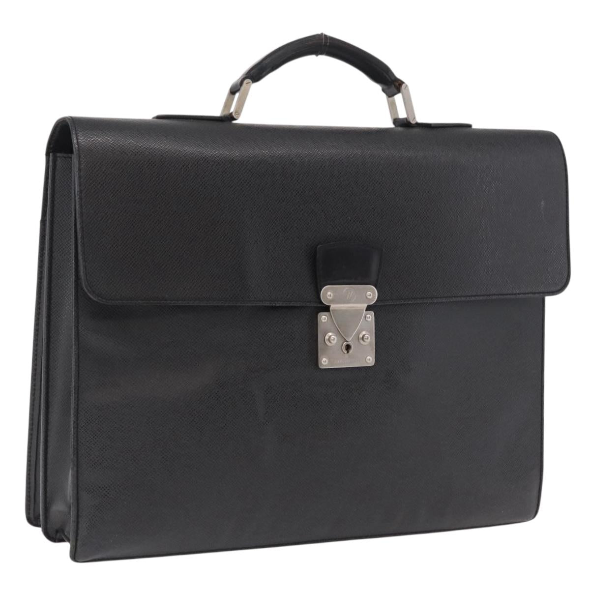 LOUIS VUITTON Taiga Serviette Moskova Business Bag Ardoise M30032 LV Auth 207894