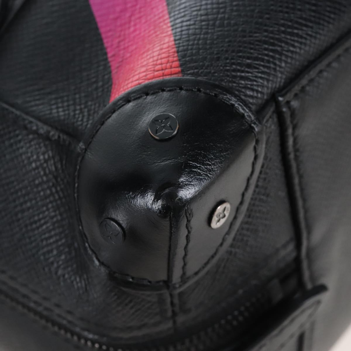 LOUIS VUITTON Taiga Rainbow Mini Soft Trunk Bag Black M30351 LV Auth 207898M
