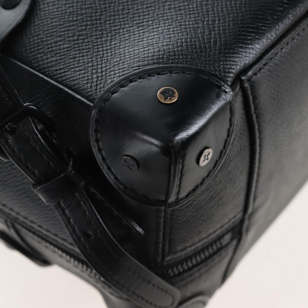 LOUIS VUITTON Taiga Rainbow Mini Soft Trunk Bag Black M30351 LV Auth 207898M