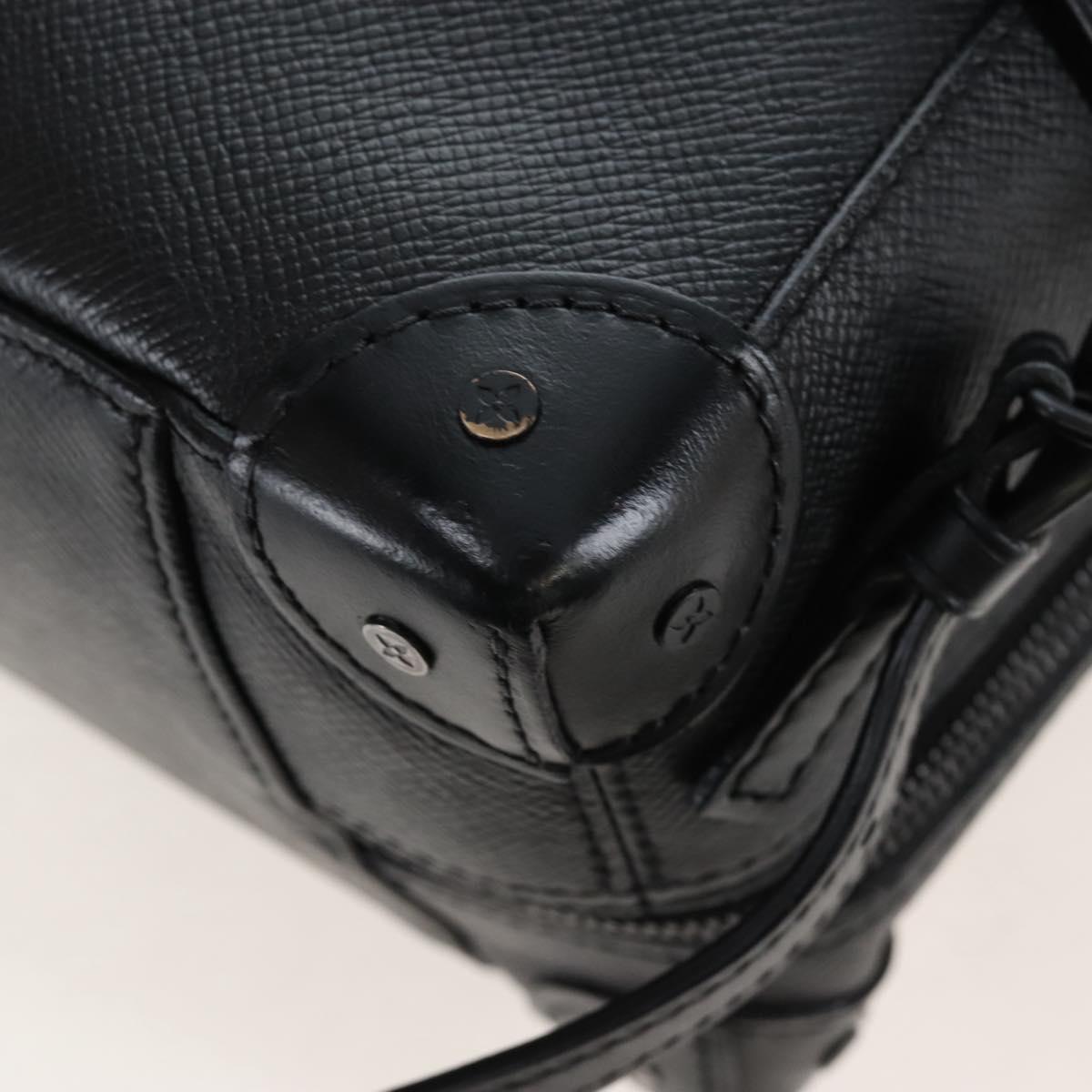 LOUIS VUITTON Taiga Rainbow Mini Soft Trunk Bag Black M30351 LV Auth 207898M