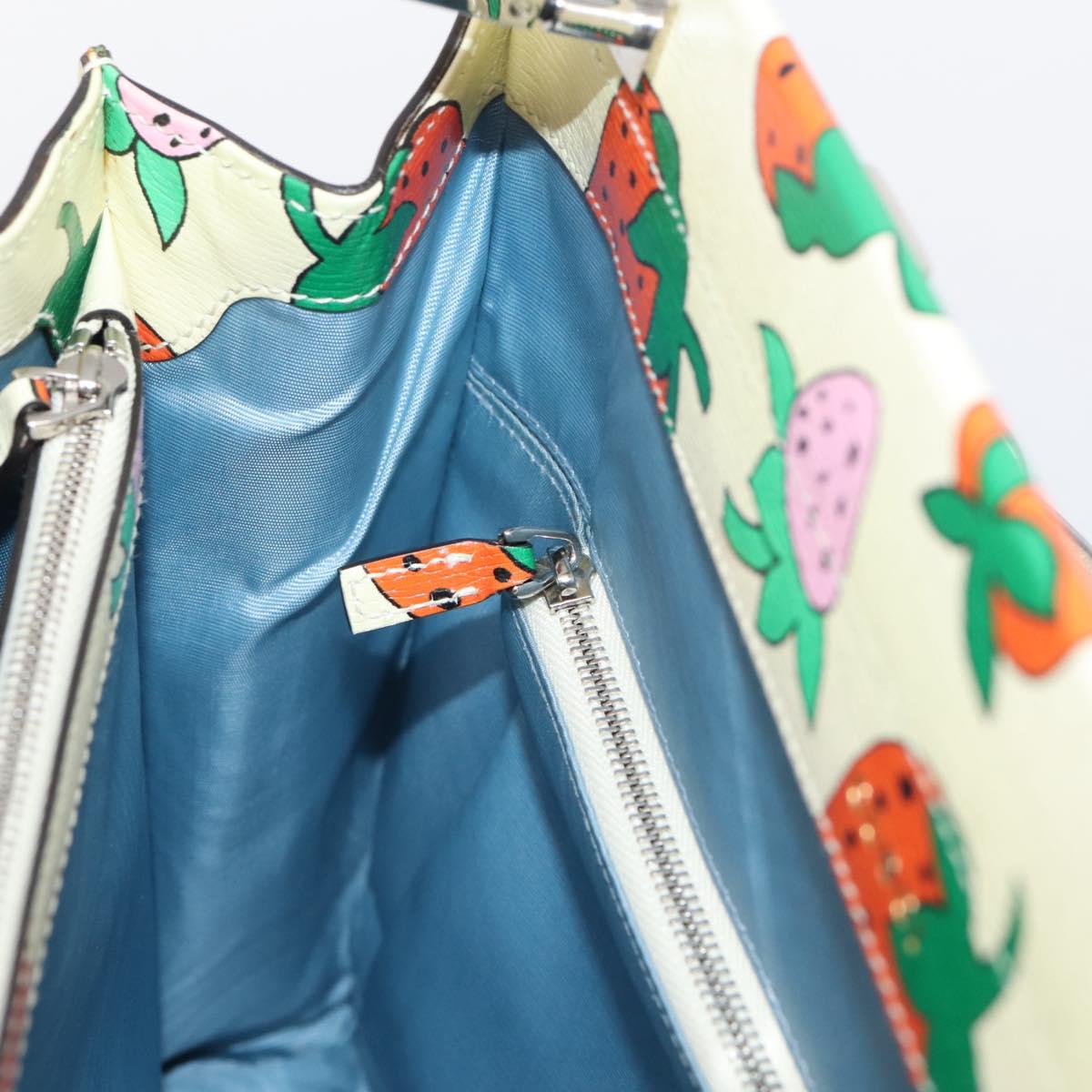 GUCCI Zumi Hand Bag Leather 2way Multicolor Silver 564714 Auth 207924M