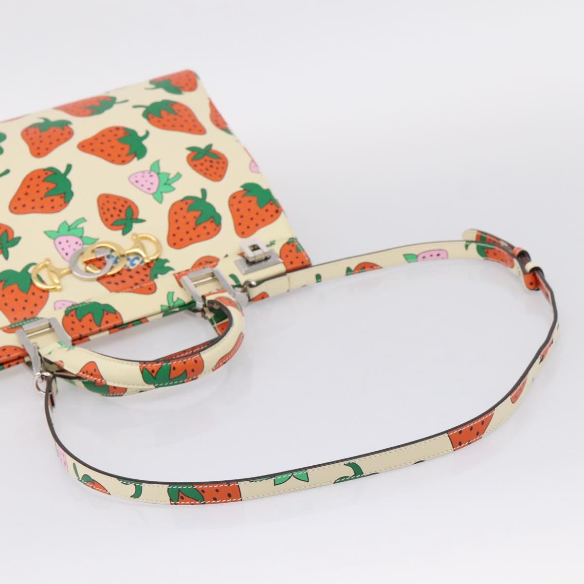 GUCCI Zumi Hand Bag Leather 2way Multicolor Silver 564714 Auth 207924M