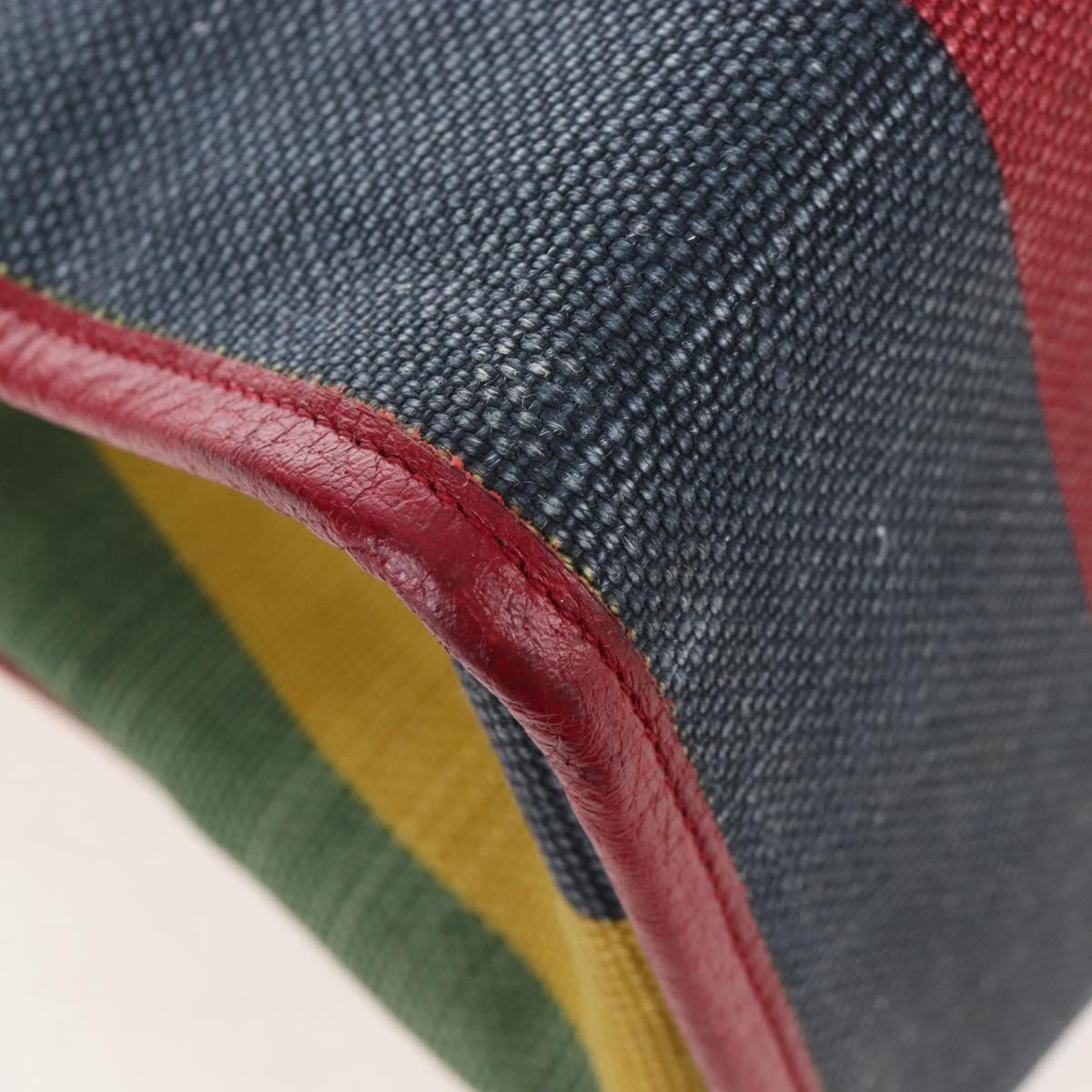 GUCCI Baiadera Hand Bag Canvas 2way Multicolor Gold Tone 630358 Auth 207925M
