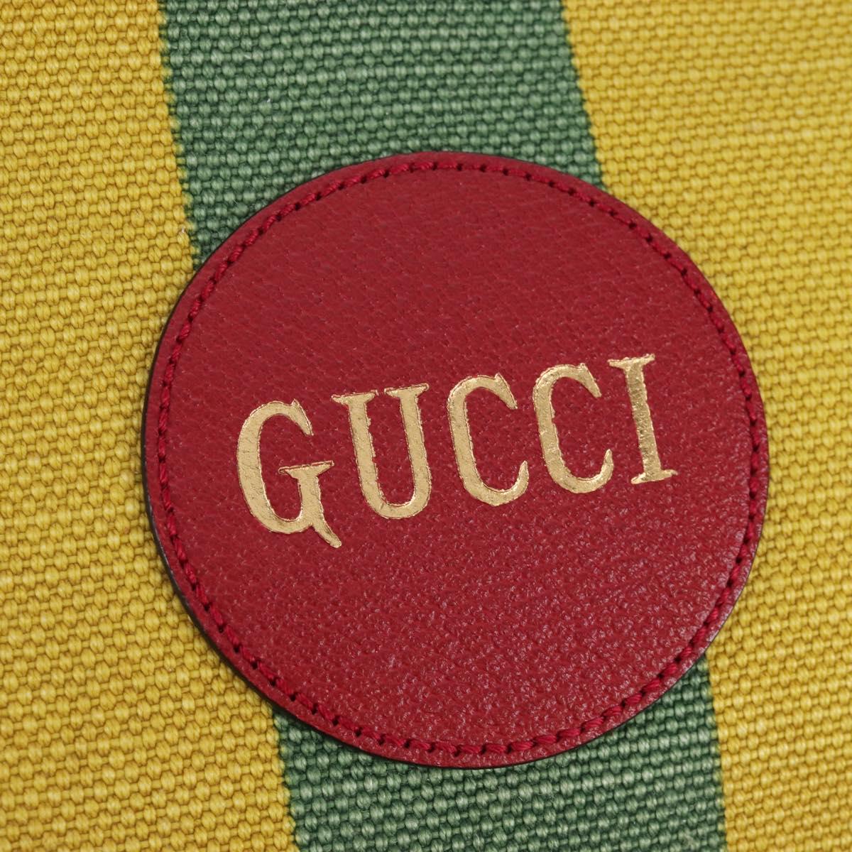 GUCCI Baiadera Hand Bag Canvas 2way Multicolor Gold Tone 630358 Auth 207925M