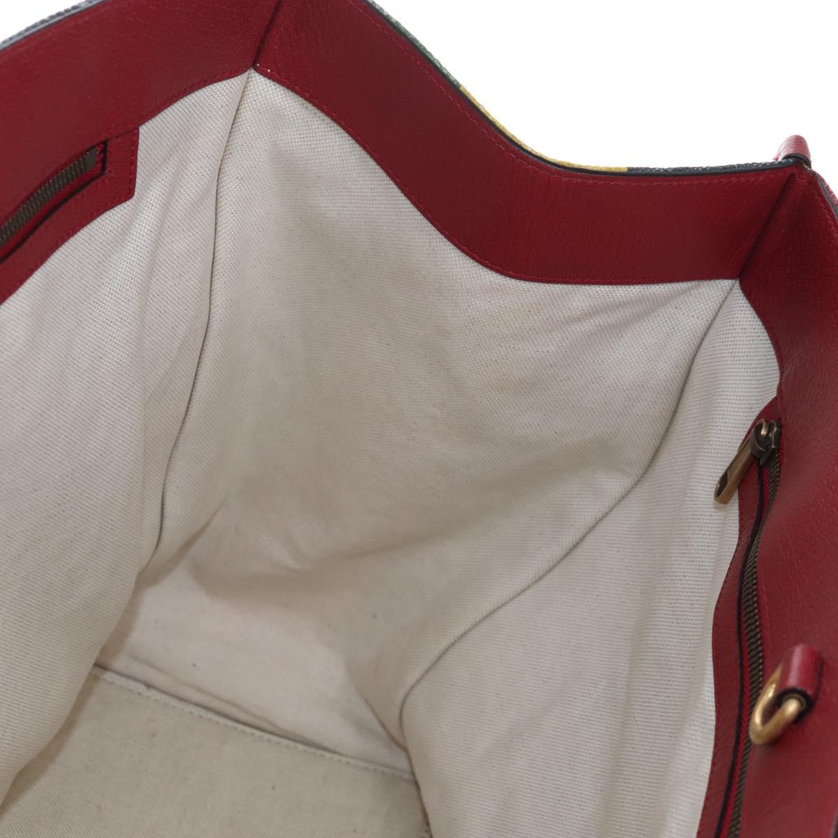 GUCCI Baiadera Hand Bag Canvas 2way Multicolor Gold Tone 630358 Auth 207925M