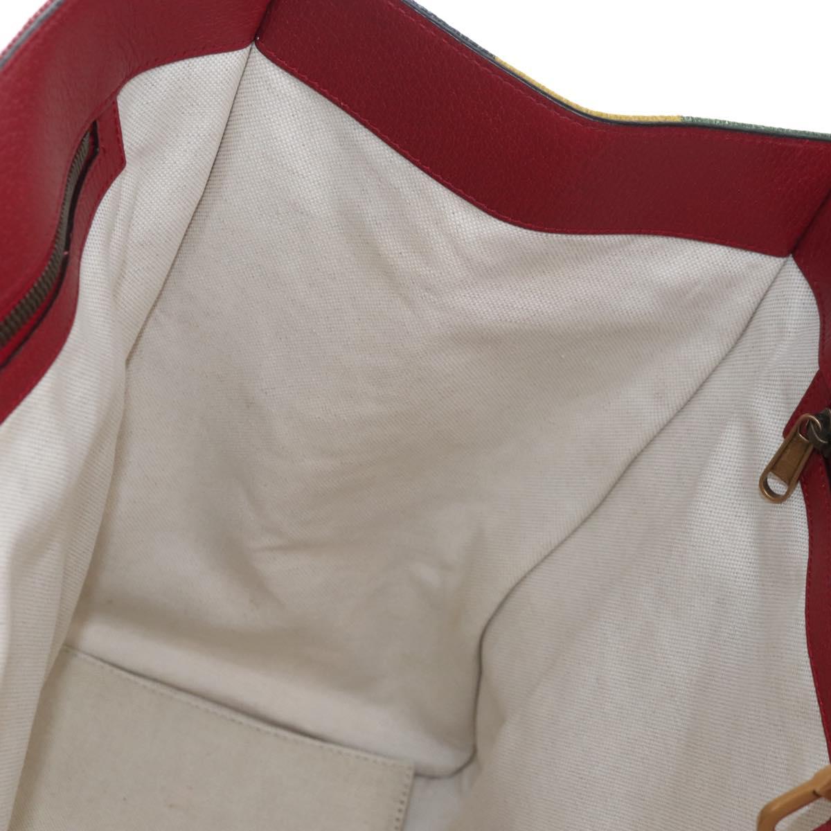 GUCCI Baiadera Hand Bag Canvas 2way Multicolor Gold Tone 630358 Auth 207925M
