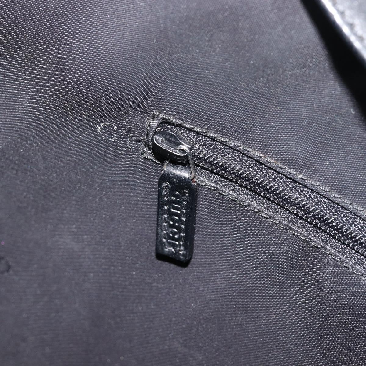 GUCCI Jackie Shoulder Bag Leather Black Silver 001 3346 Auth 207926A