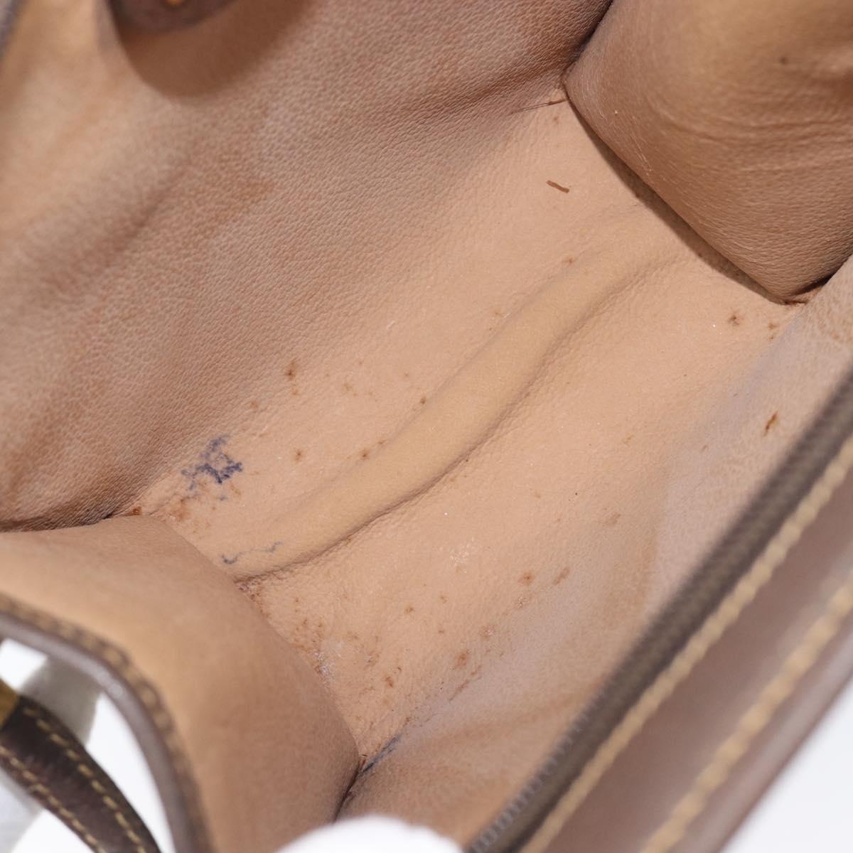 GUCCI GG Supreme Shoulder Bag PVC Beige Gold Tone 007 89 1096 Auth 207931