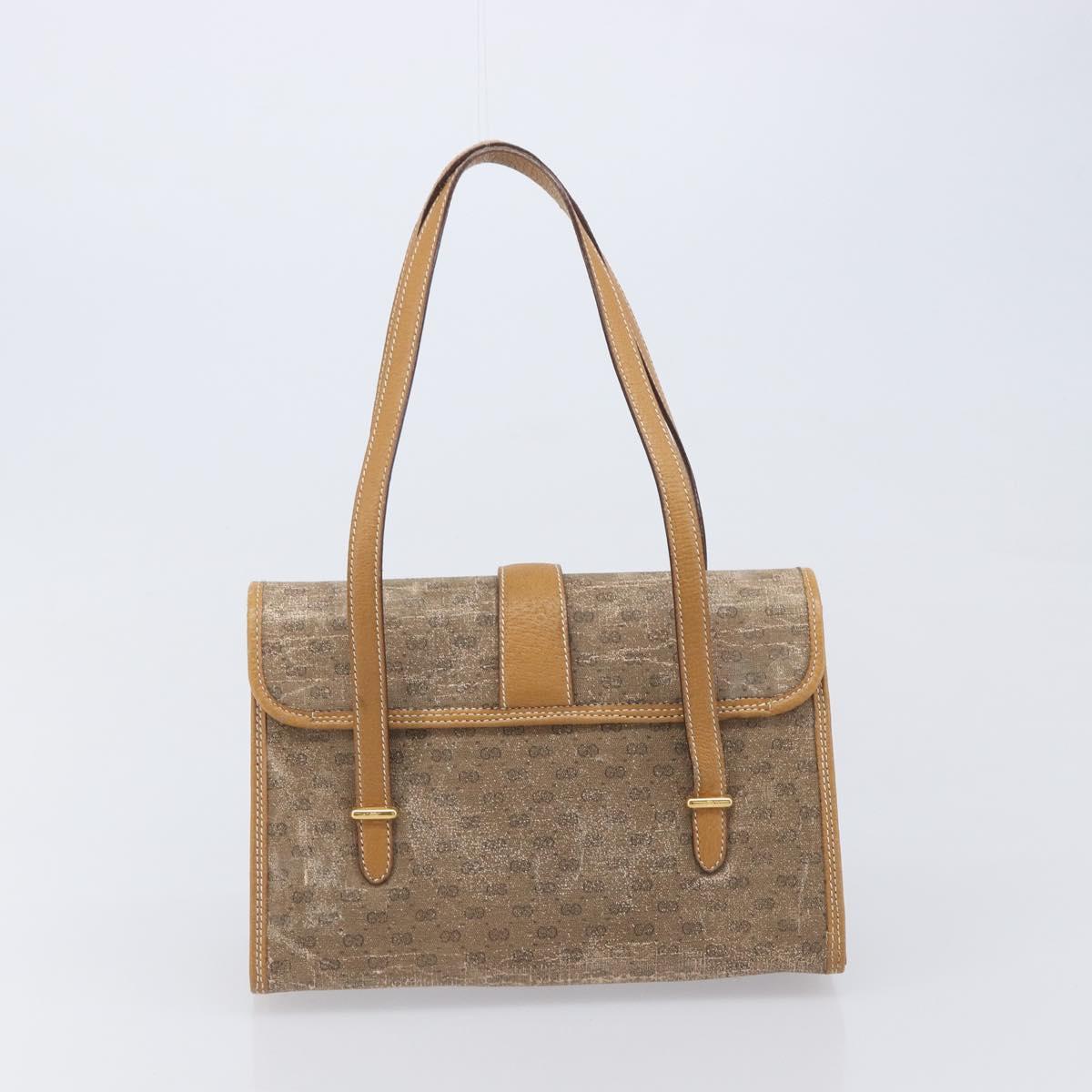 GUCCI GG Wallet Hand Bag 3 Set Beige Gold Tone Auth 207932