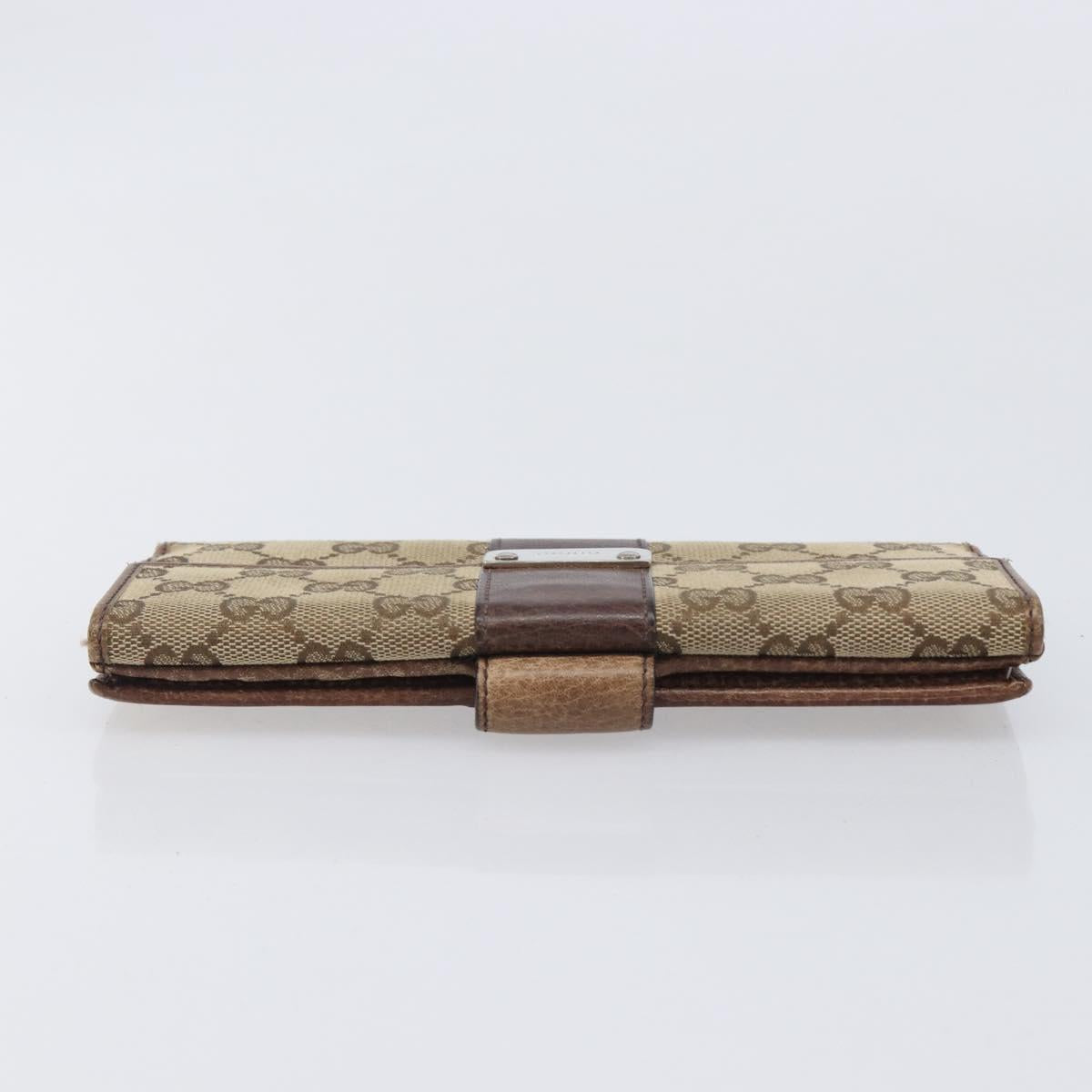 GUCCI GG Wallet Hand Bag 3 Set Beige Gold Tone Auth 207932
