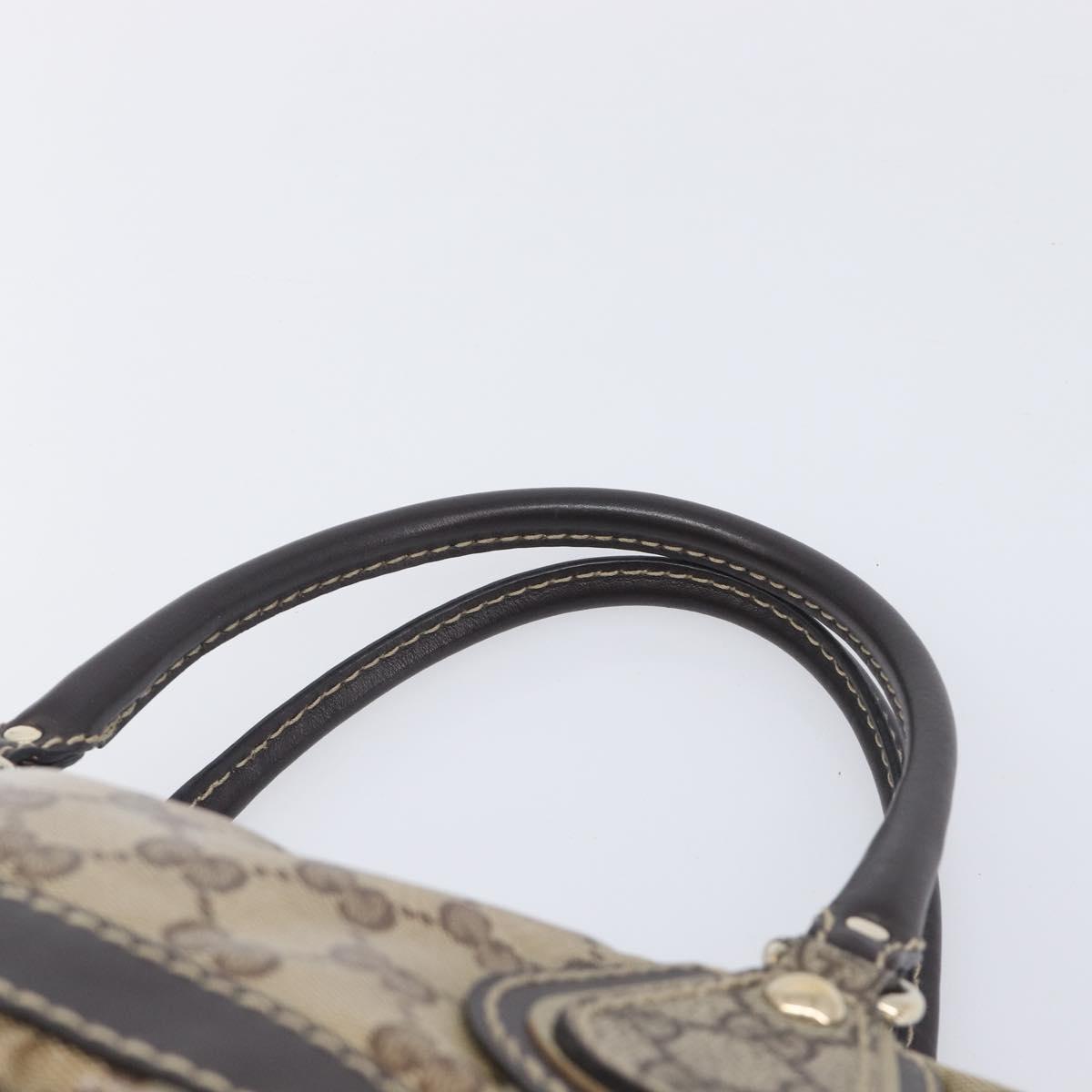 GUCCI GG Wallet Hand Bag 3 Set Beige Gold Tone Auth 207932