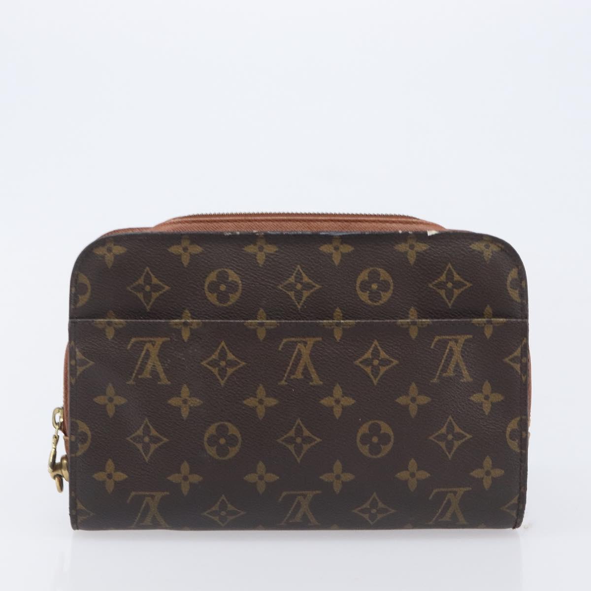 LOUIS VUITTON Monogram Hand Bag Clutch Bag 3 Set LV Auth 207933