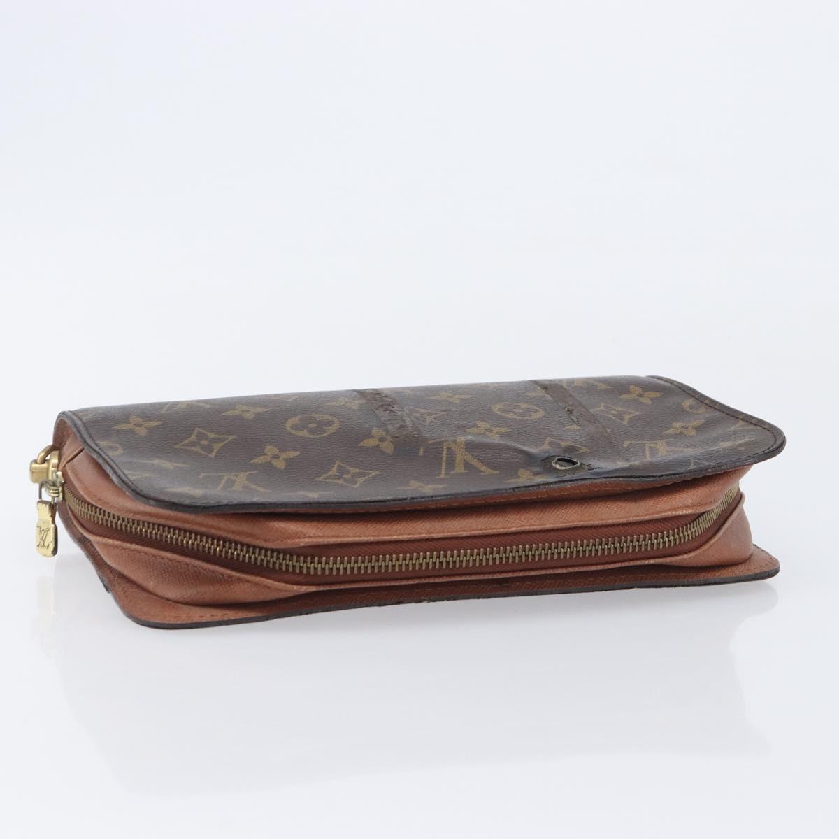 LOUIS VUITTON Monogram Hand Bag Clutch Bag 3 Set LV Auth 207933