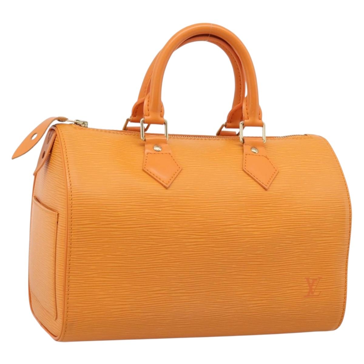 LOUIS VUITTON Epi Speedy 30 Hand Bag Orange Mandarin M5902H LV Auth 208001V