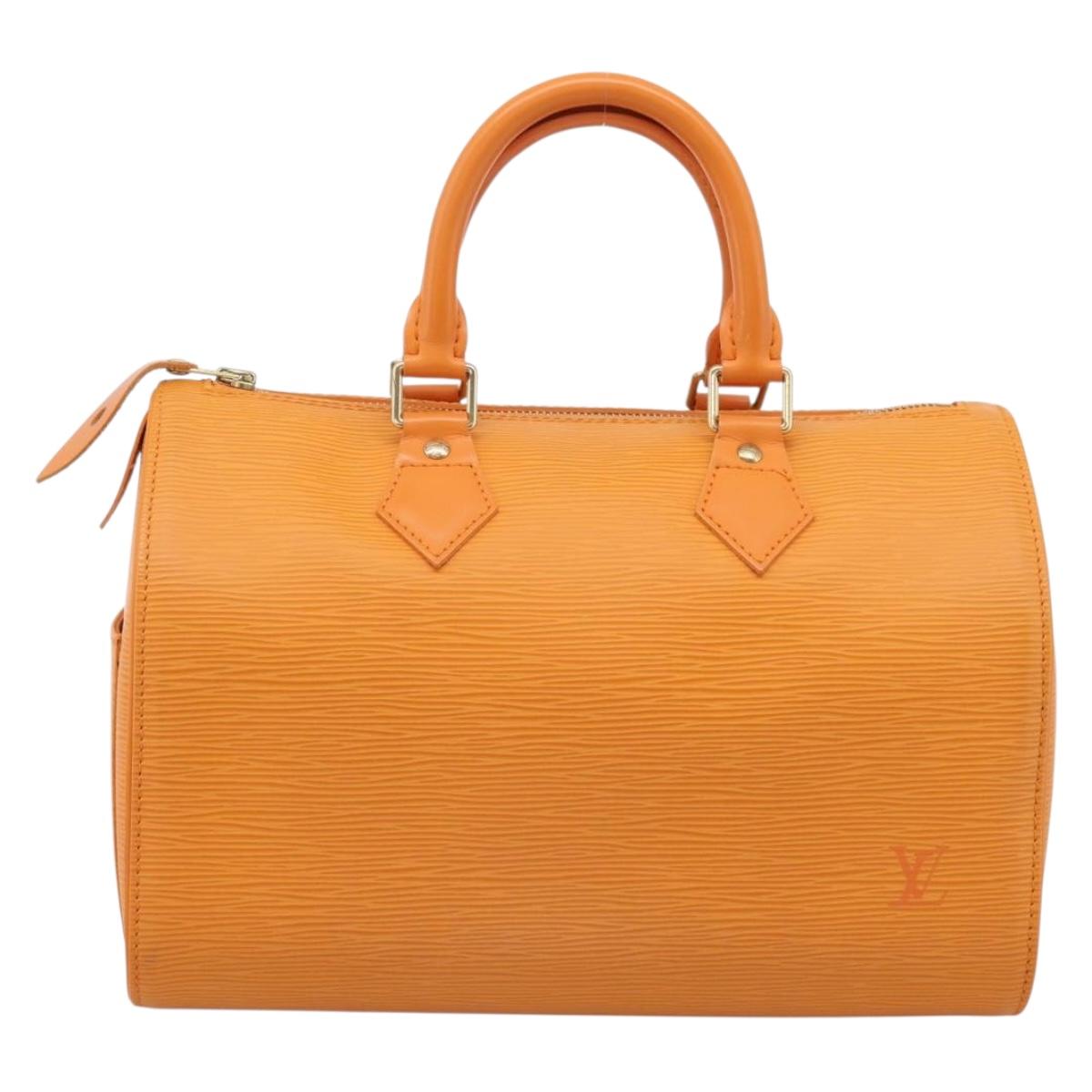LOUIS VUITTON Epi Speedy 30 Hand Bag Orange Mandarin M5902H LV Auth 208001V