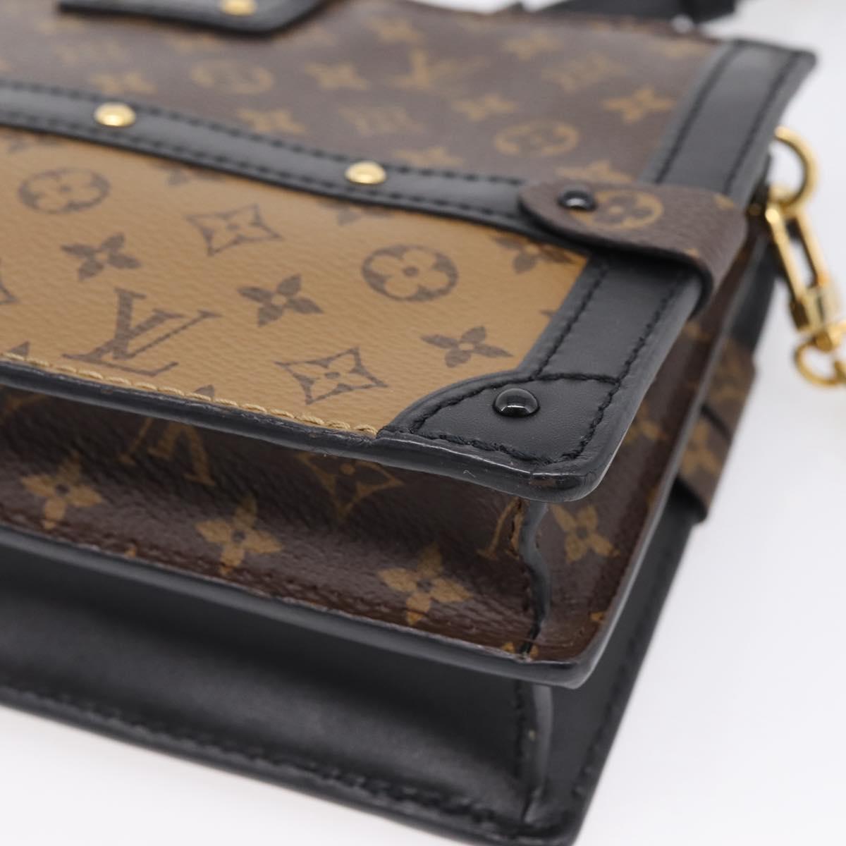 LOUIS VUITTON Monogram Reverse Trunk Clutch Bag M43596 LV Auth 208005SAM