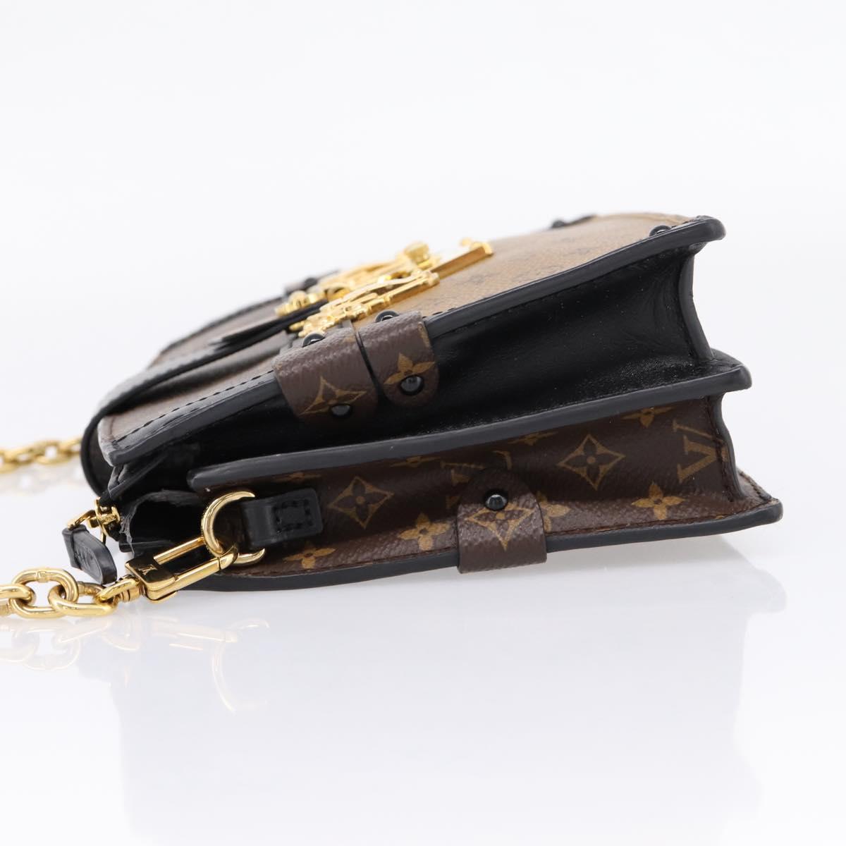 LOUIS VUITTON Monogram Reverse Trunk Clutch Bag M43596 LV Auth 208005SAM