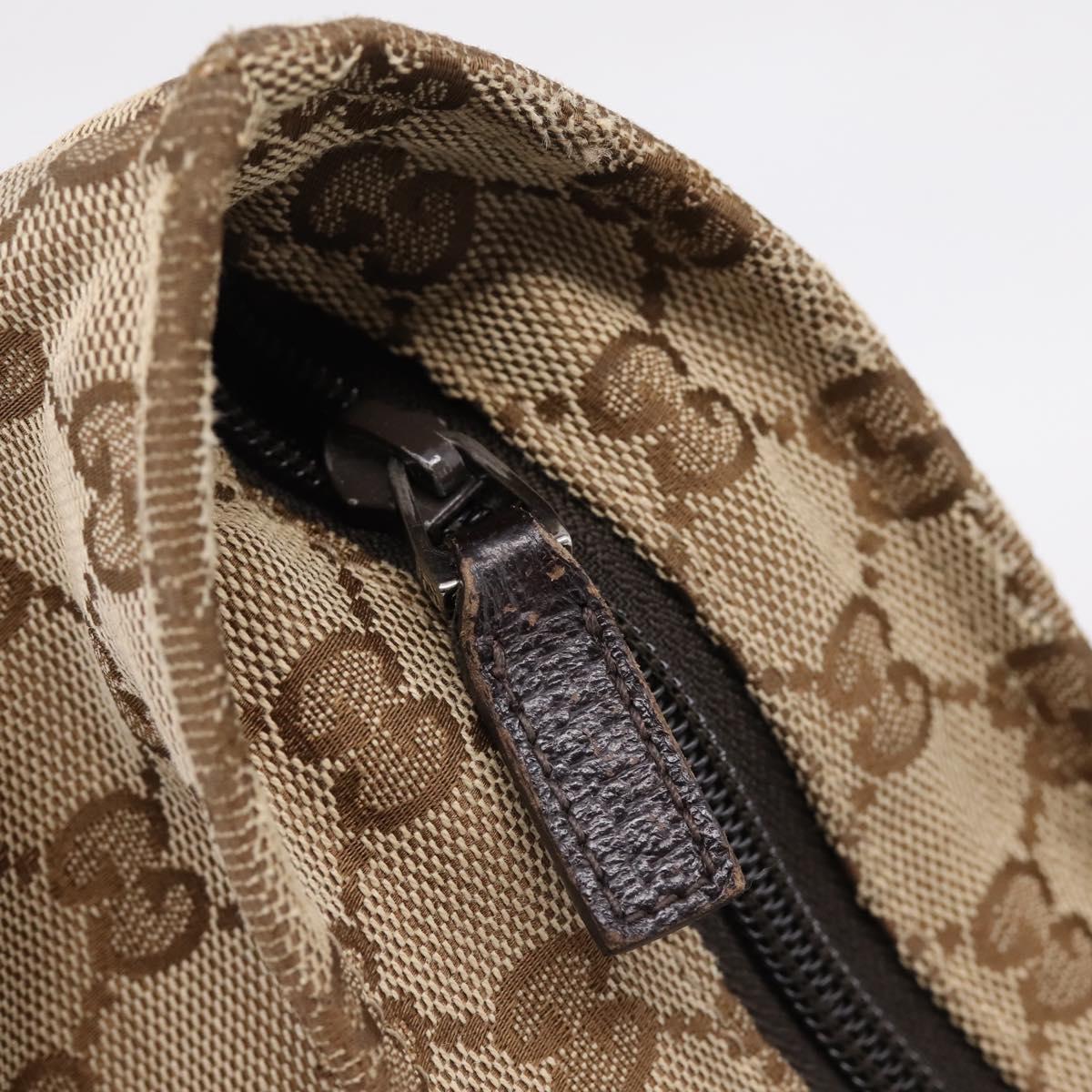 GUCCI GG Canvas Web Sherry Line Tote Bag Beige 155524 Auth 208012
