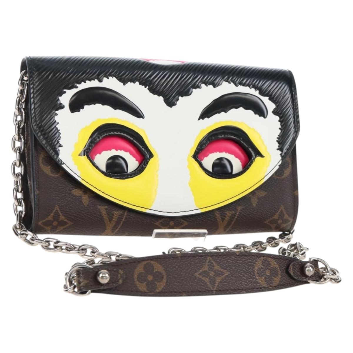 LOUIS VUITTON Yamamoto Hirosai Portefeuille Chain Bag M67256 LV Auth 208016SAM