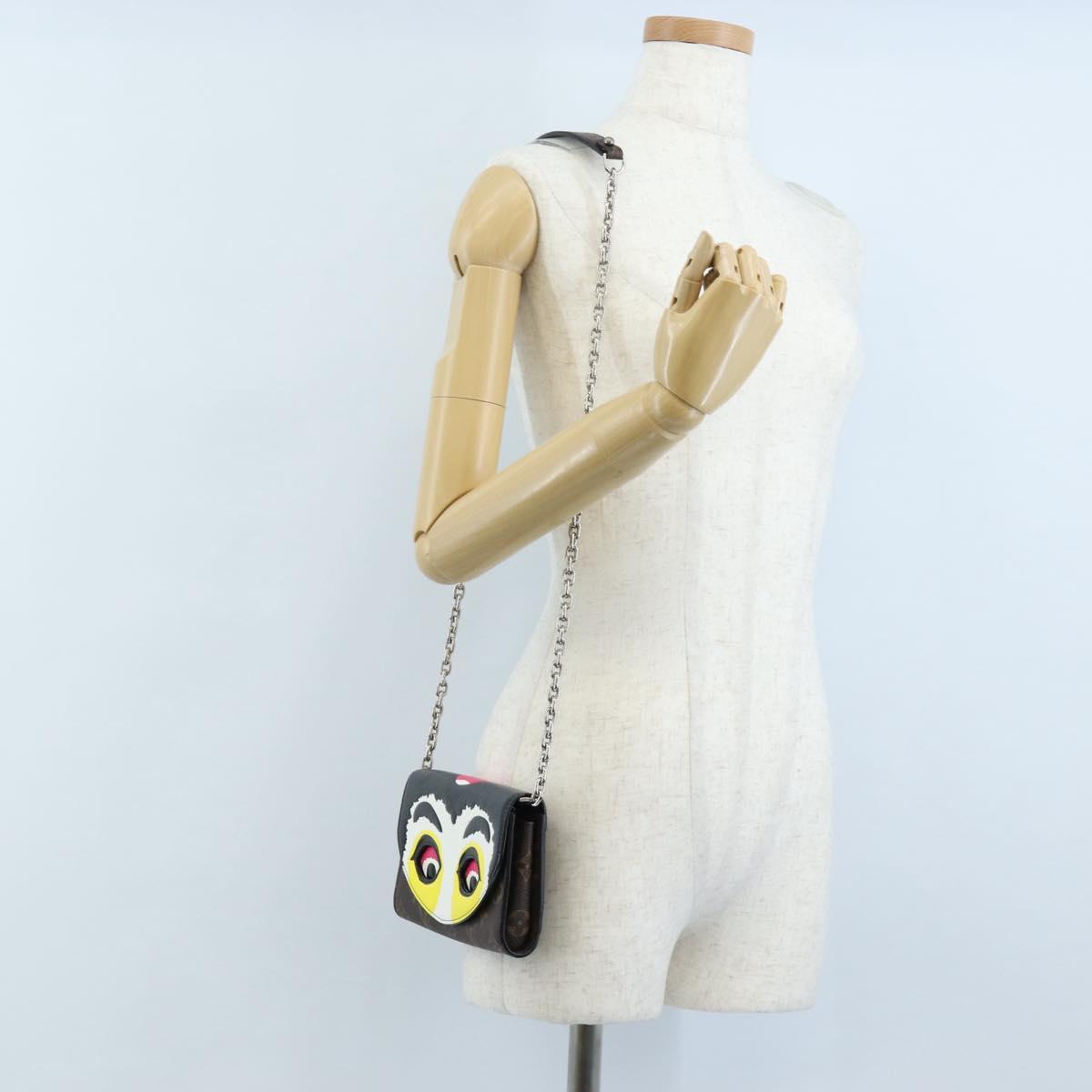 LOUIS VUITTON Yamamoto Hirosai Portefeuille Chain Bag M67256 LV Auth 208016SAM