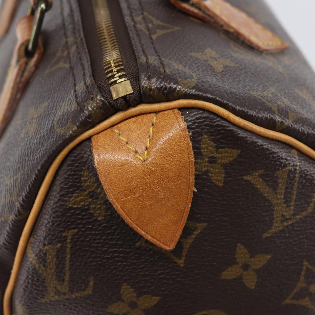 LOUIS VUITTON Monogram Speedy 25 Hand Bag M41528 LV Auth 208026
