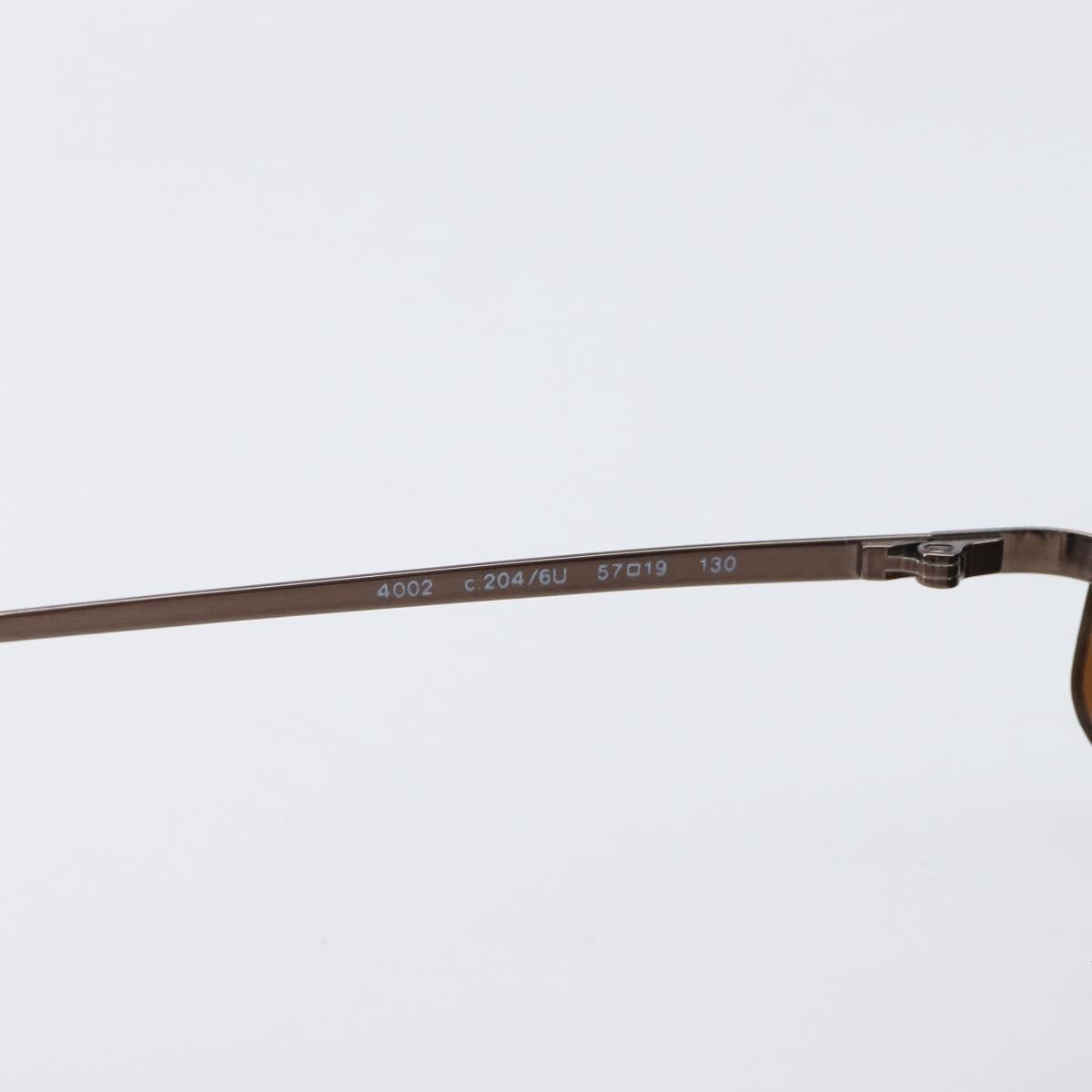 CHANEL COCO Mark Sunglasses metal Brown CC Auth 208027M