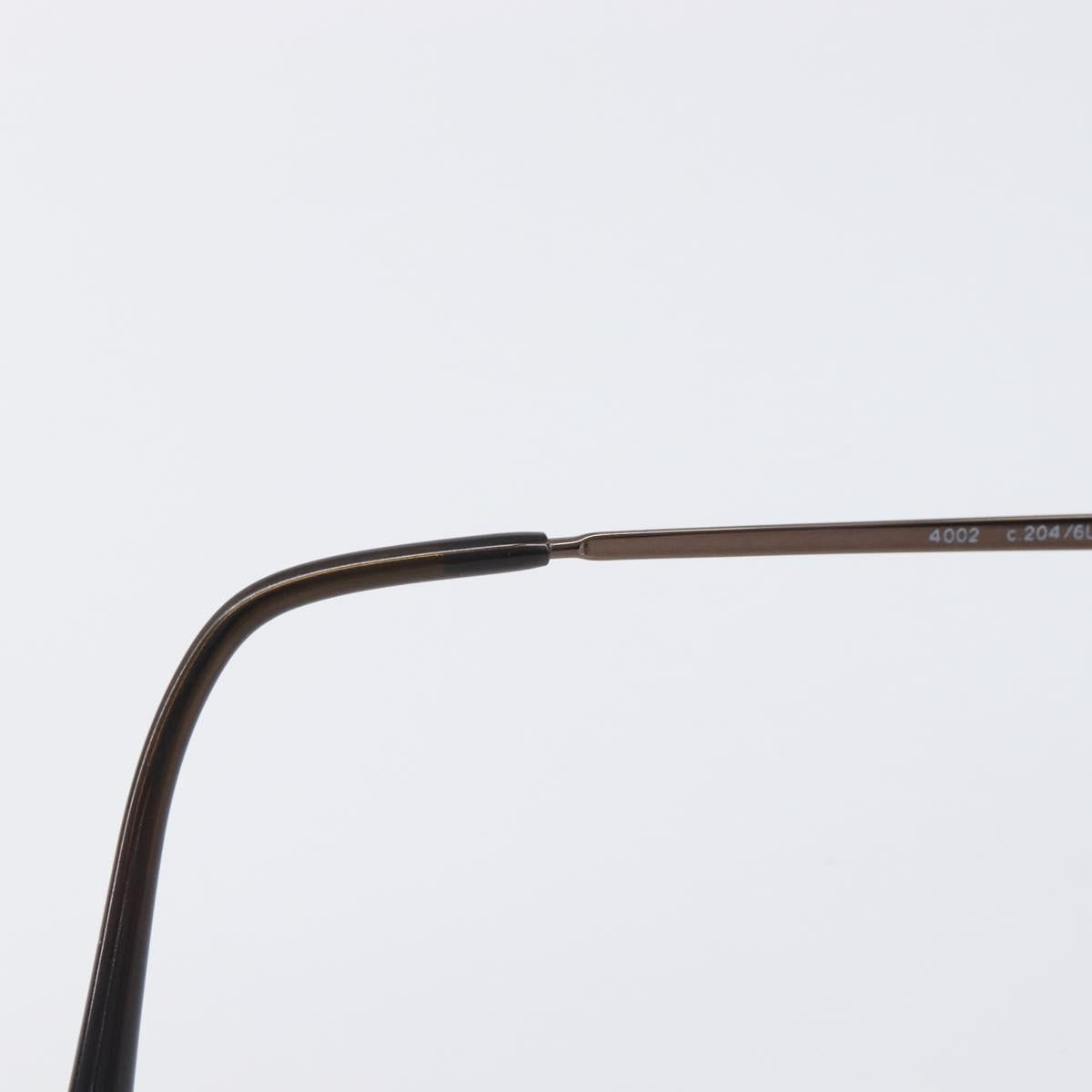 CHANEL COCO Mark Sunglasses metal Brown CC Auth 208027M