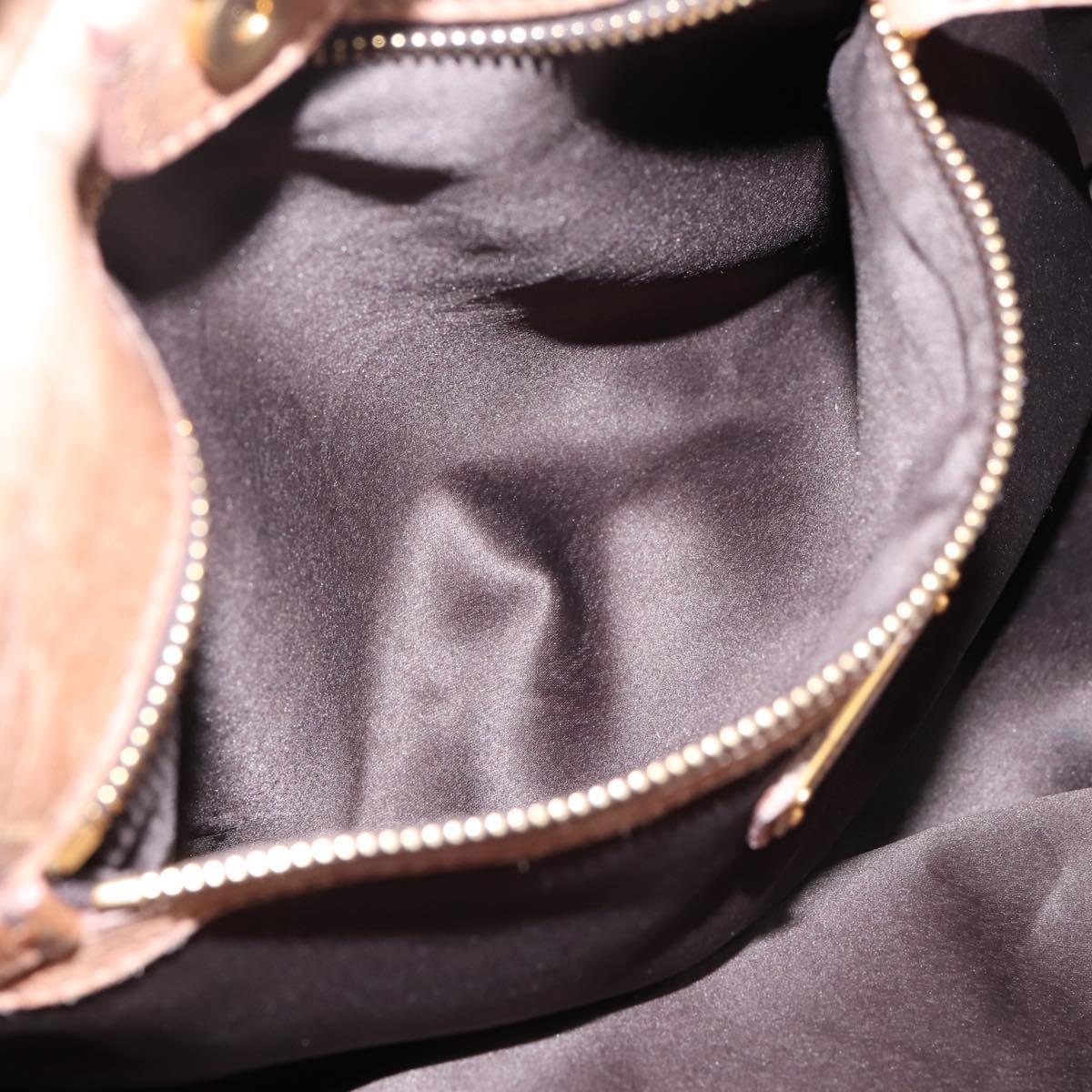 Miu Miu Hand Bag Vitellolux 2way Pink Gold Auth 208029A