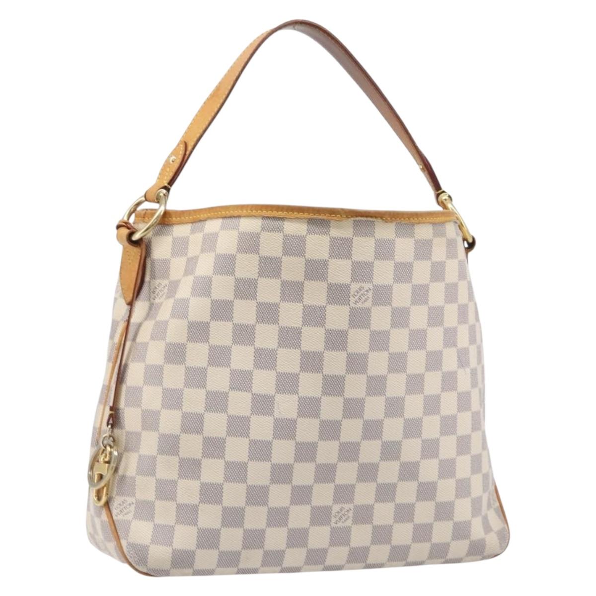 LOUIS VUITTON Damier Azur Delightful PM Shoulder Bag N41447 LV Auth 208031