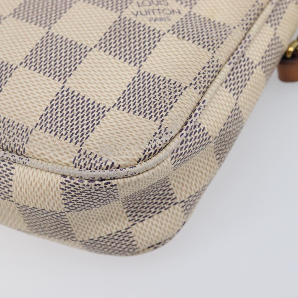 LOUIS VUITTON Damier Azur Pochette Accessoires Pouch N41207 LV Auth 208034A