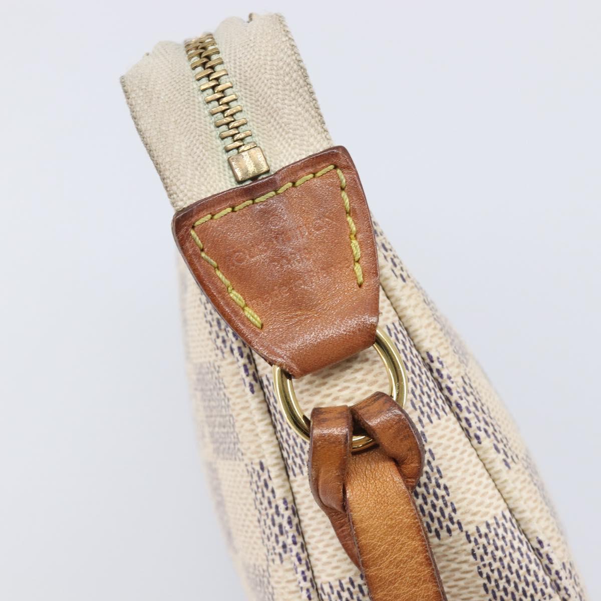 LOUIS VUITTON Damier Azur Pochette Accessoires Pouch N41207 LV Auth 208034A