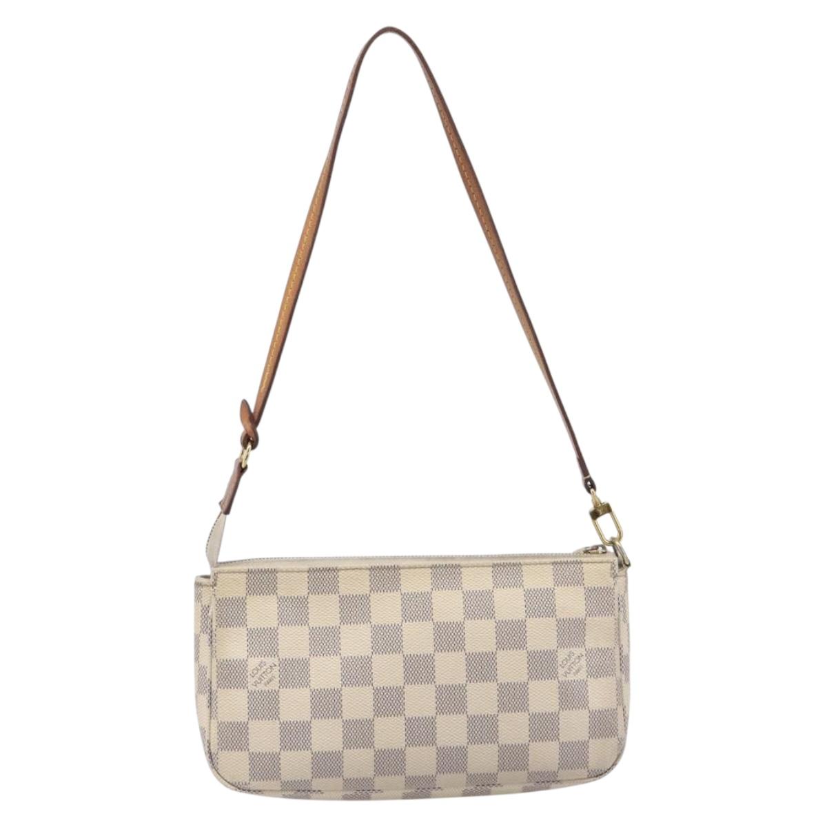 LOUIS VUITTON Damier Azur Pochette Accessoires Pouch N41207 LV Auth 208034A