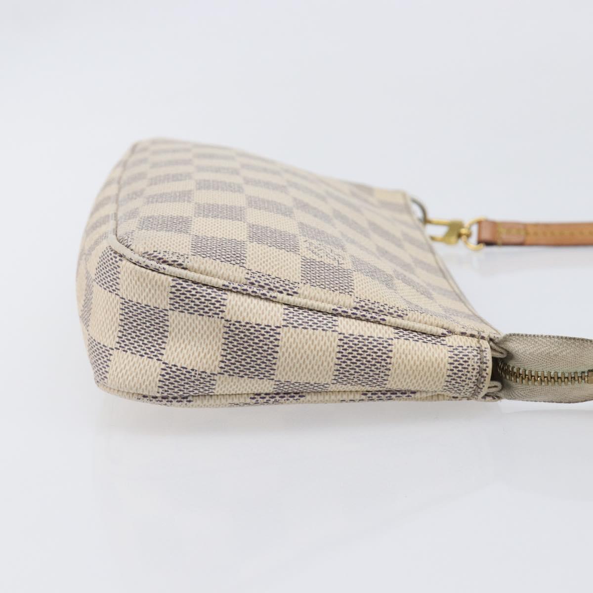 LOUIS VUITTON Damier Azur Pochette Accessoires Pouch N41207 LV Auth 208034A