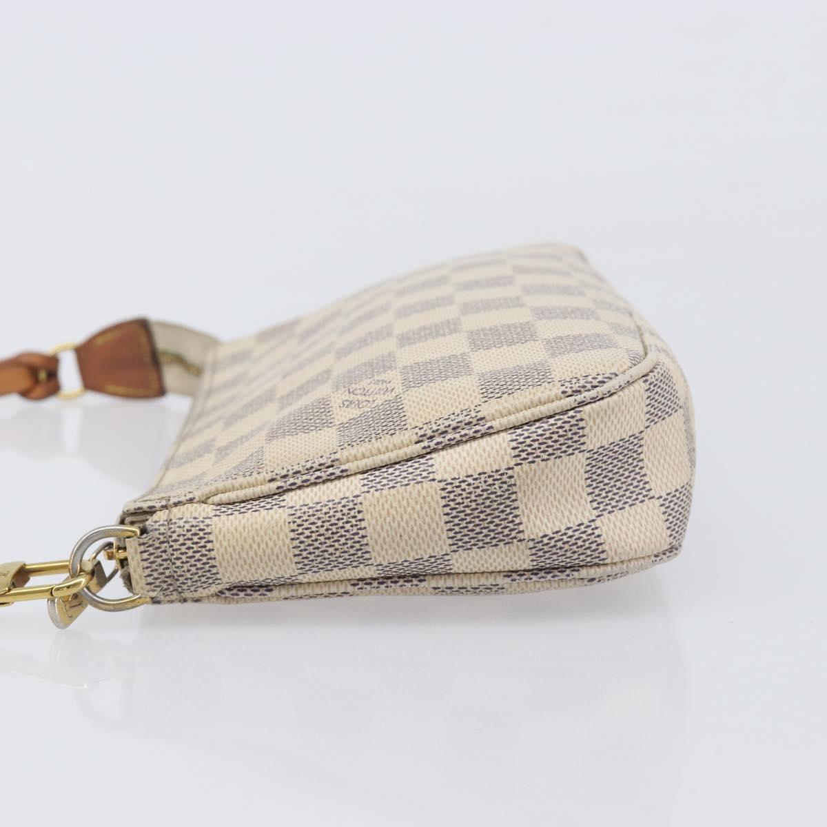 LOUIS VUITTON Damier Azur Pochette Accessoires Pouch N41207 LV Auth 208034A