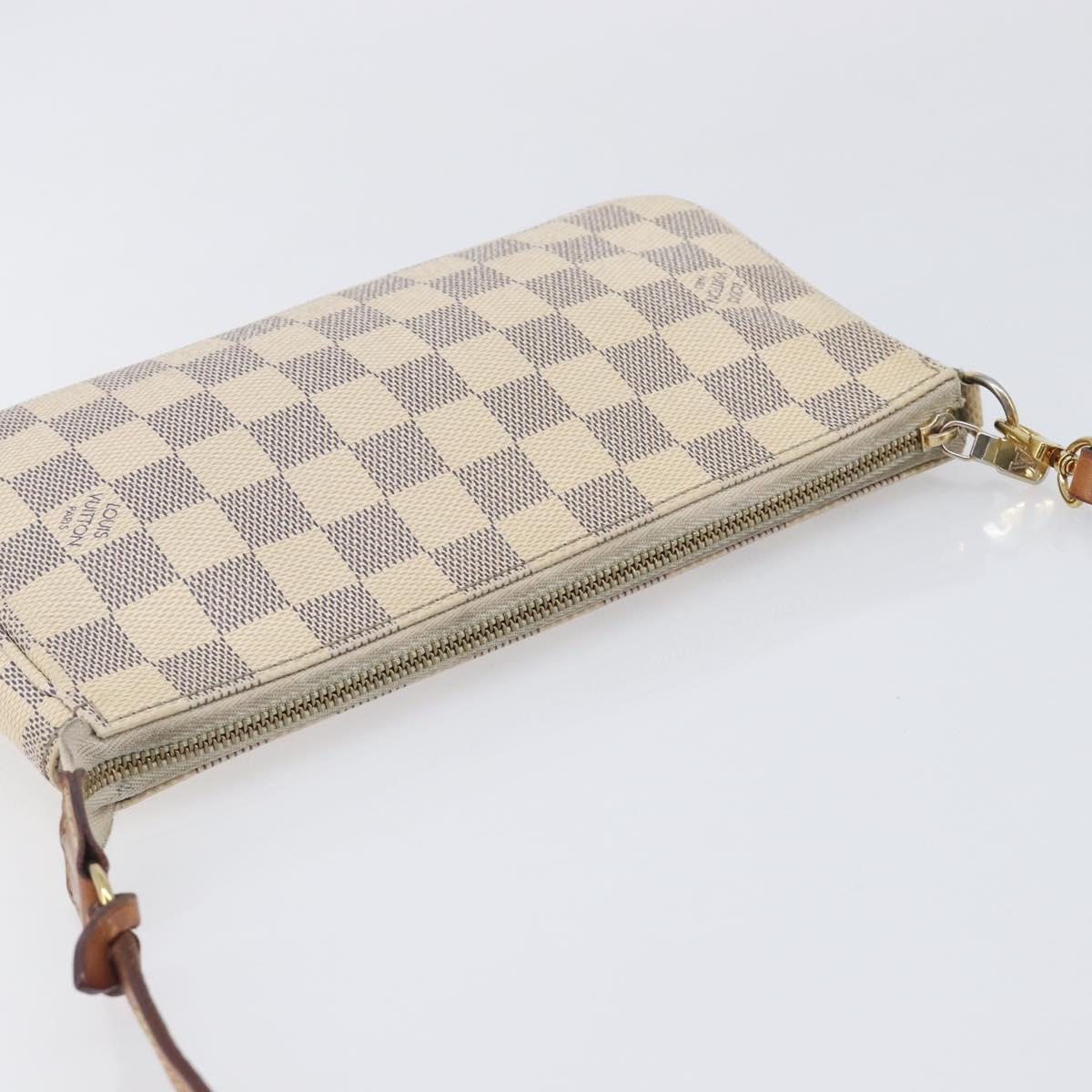 LOUIS VUITTON Damier Azur Pochette Accessoires Pouch N41207 LV Auth 208034A